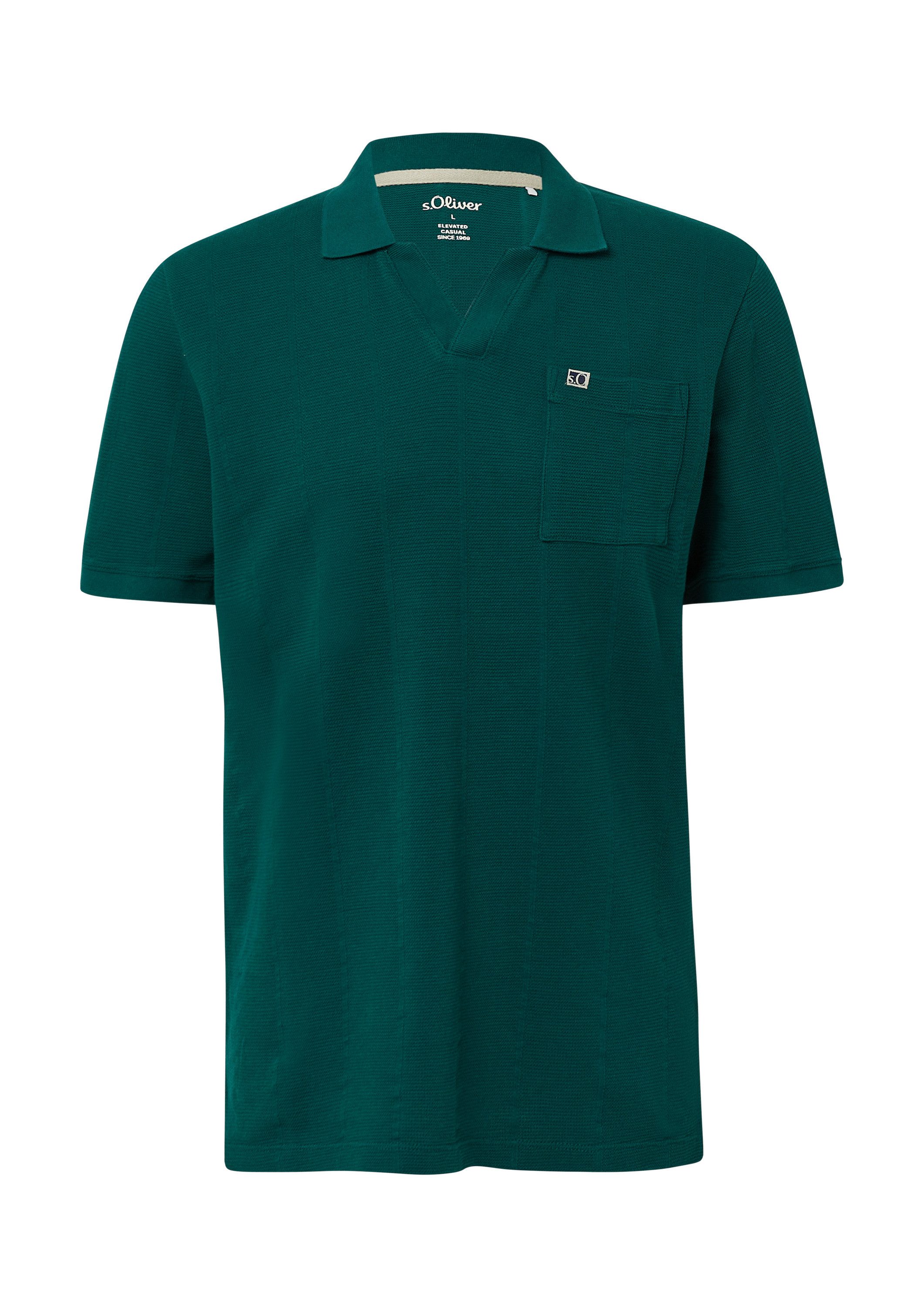 s.Oliver Kurzarmshirt Polo-Shirt (1-tlg) günstig online kaufen