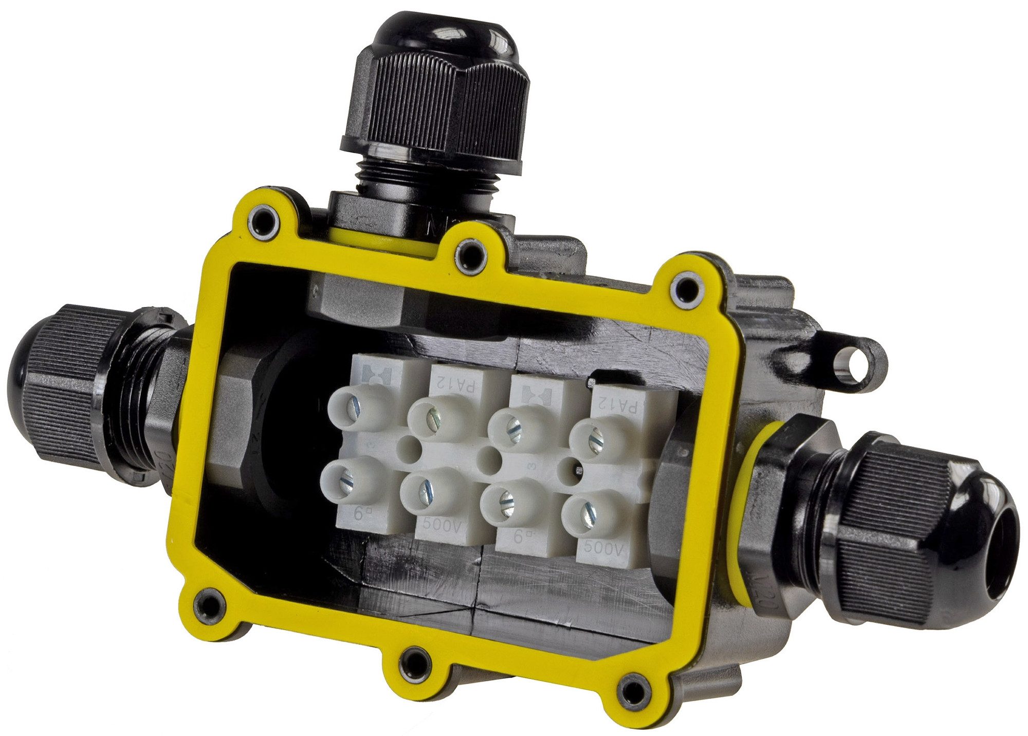 ChiliTec Kabelbox 3 Anschlüsse, IP68, Kabelverbinderbox, wasserdicht