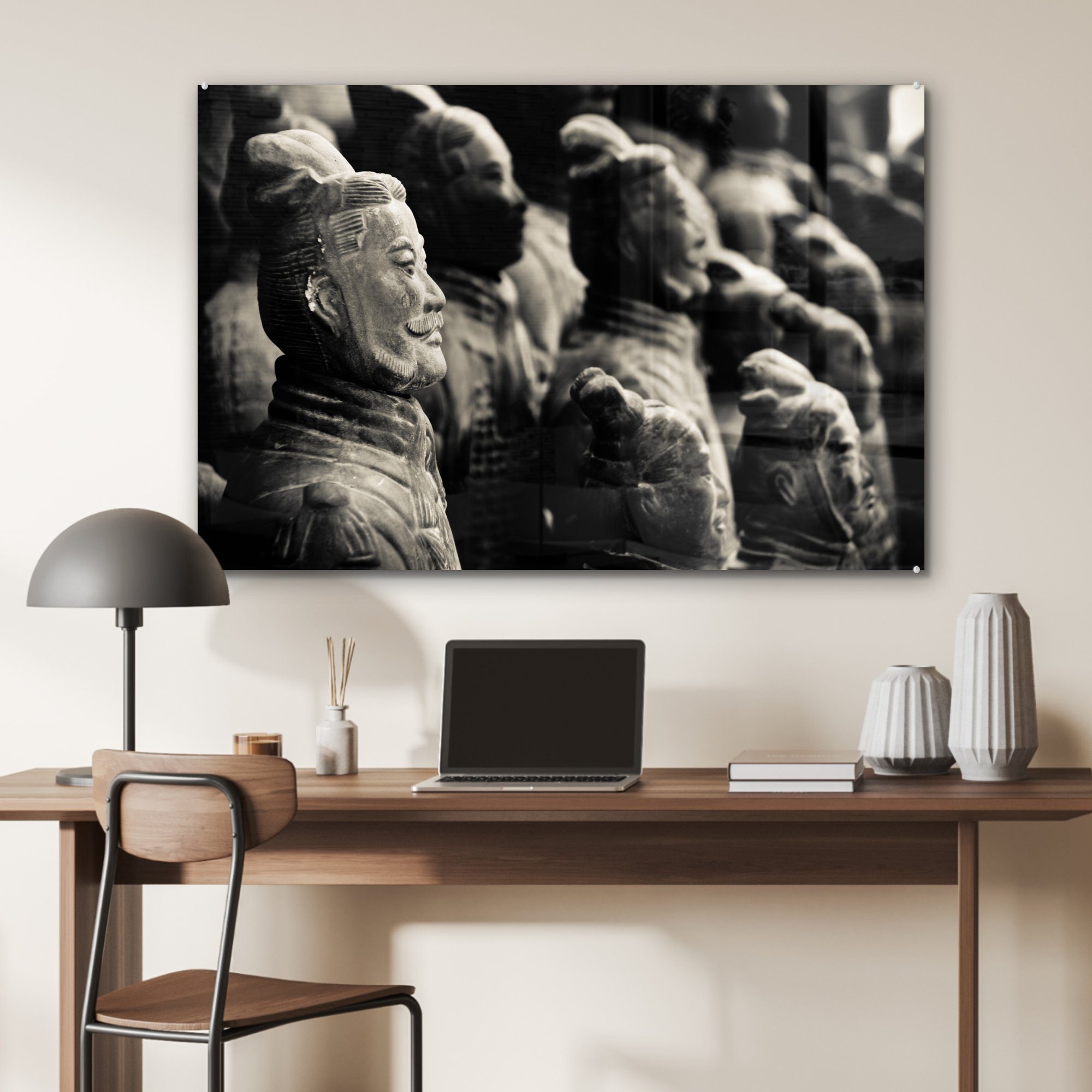 dem Market, Chinesische (1 St), Stanley auf Acrylglasbild Acrylglasbilder & Terrakotta-Armee archäologische Wohnzimmer und MuchoWow Schlafzimmer