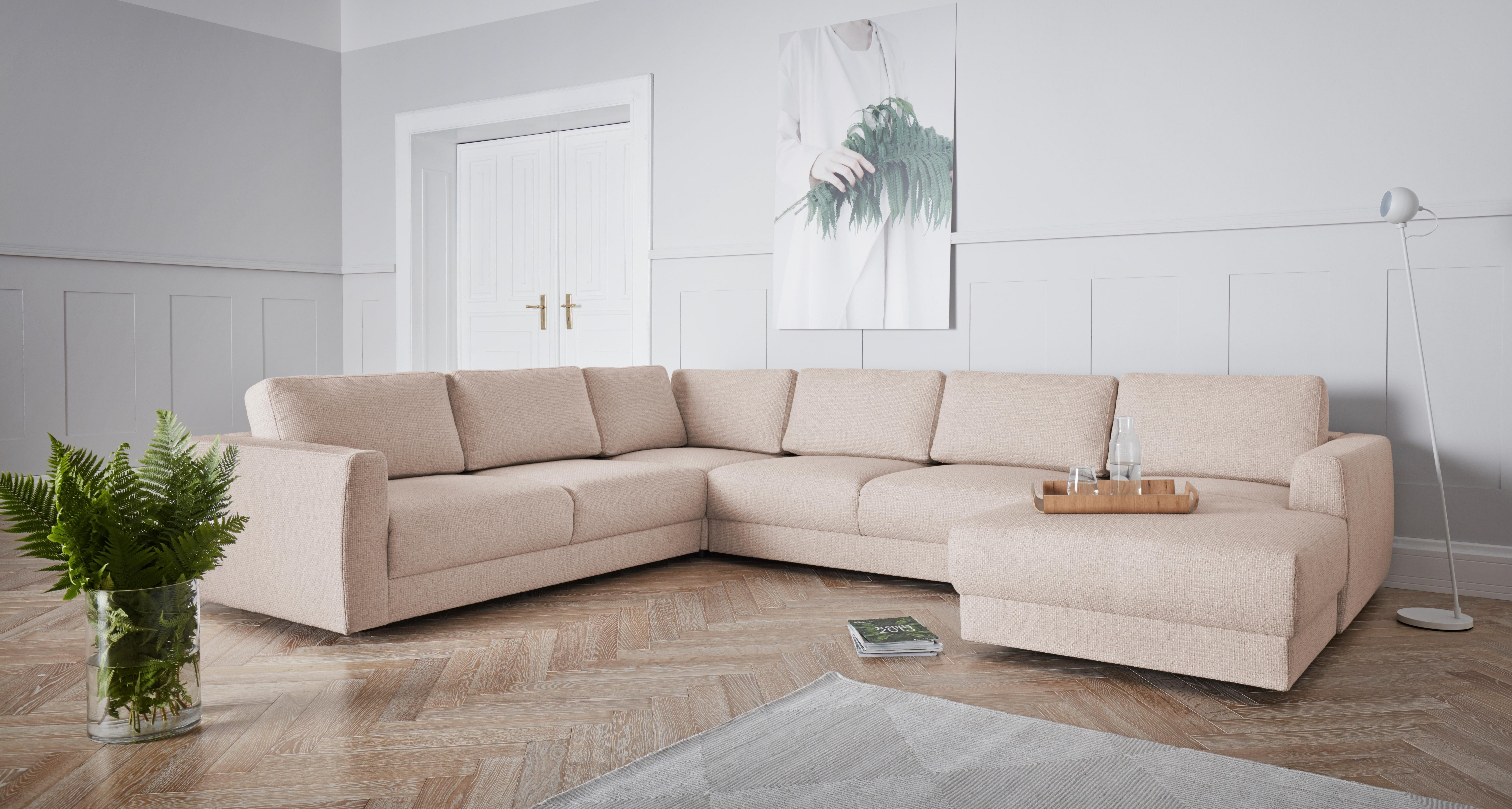 andas Wohnlandschaft "Hobro U-Form", in 3 Bezugsqualitäten in vielen Farben günstig online kaufen