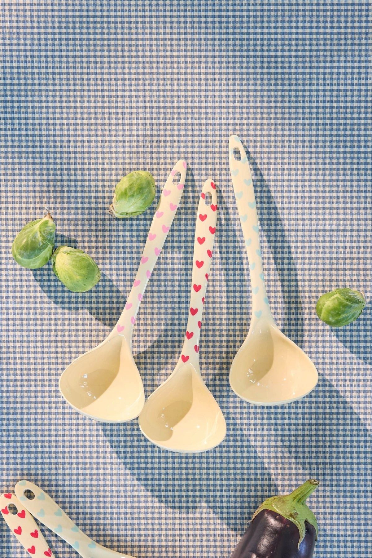 rice Kochlöffel Rice Melamin Suppenlöffel 3er-SET - Herz Print