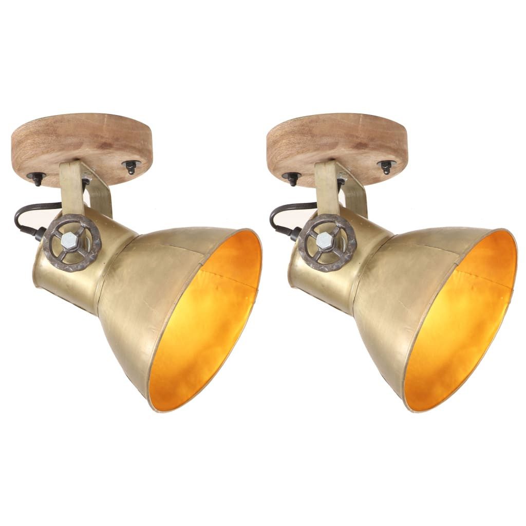 vidaXL Deckenleuchte Wand-/Deckenlampen Industriestil 2 Stk. günstig online kaufen