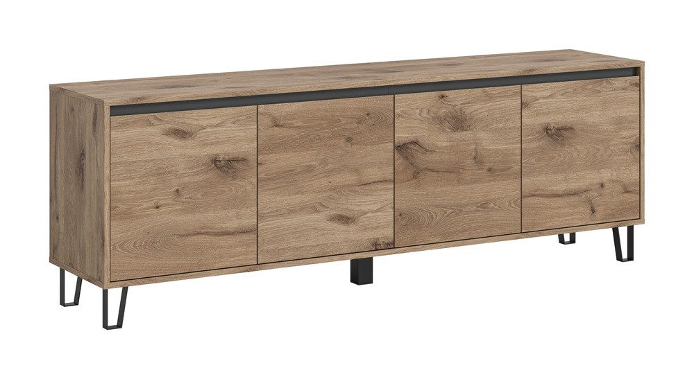 xonox.home Lowboard Lowboard TV-Board Balton, Viking Oak / Basalt Grau