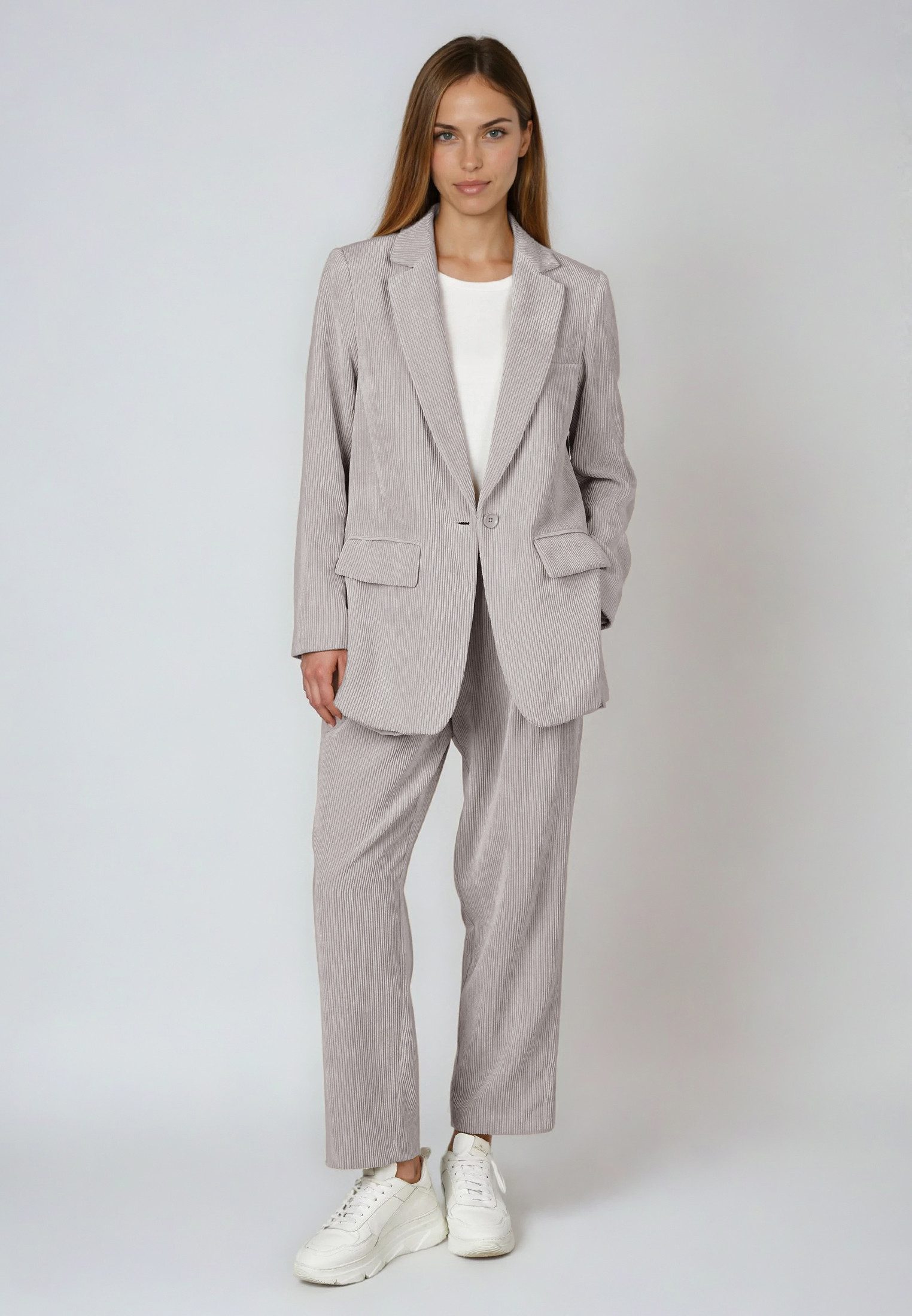 MARC AUREL Longblazer aus leichtem Cord günstig online kaufen