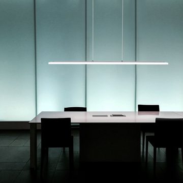 ZMH LED Pendelleuchte Büro Esstisch höhenverstellbar Wohnzimmer Werkstatt, LED fest integriert, Dimmbar