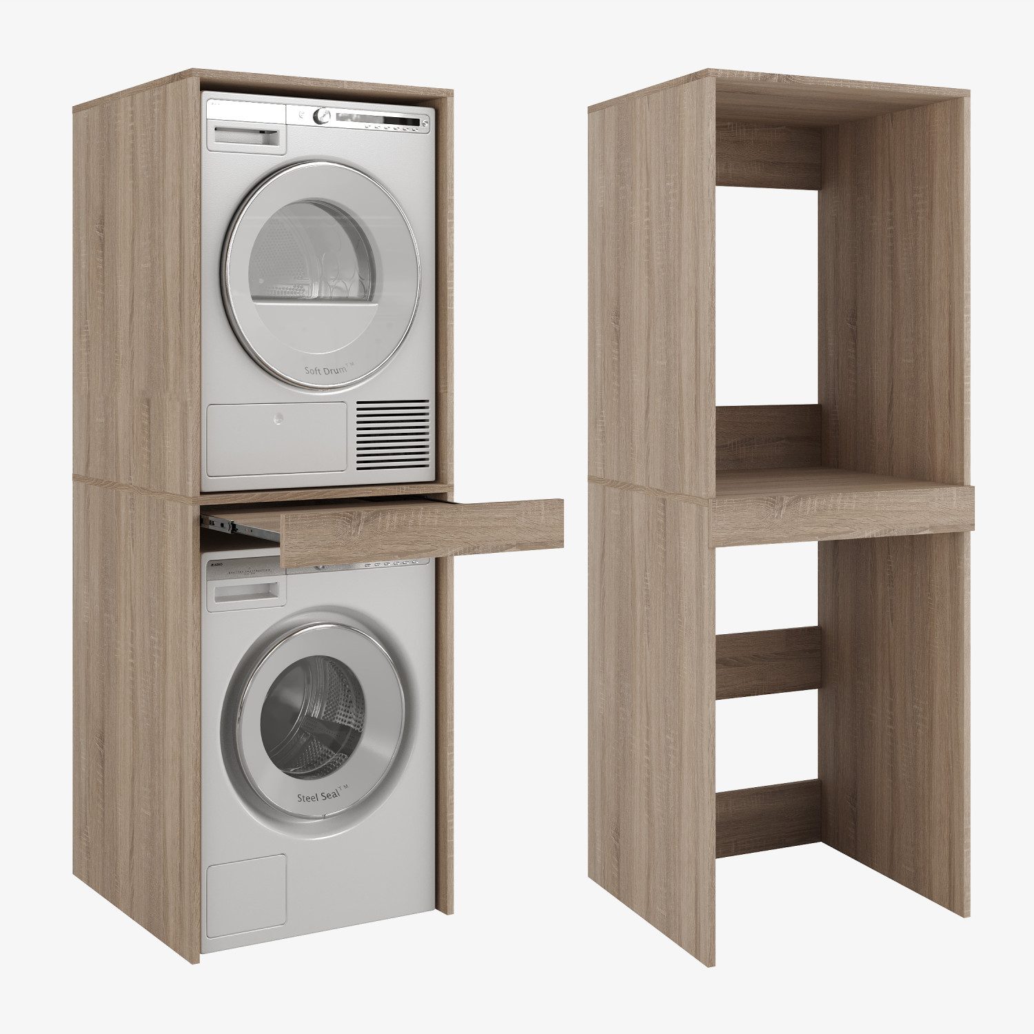 Waschmaschinenumbauschrank Waschmaschinenschrank für Waschmaschine & Wäschetrockner