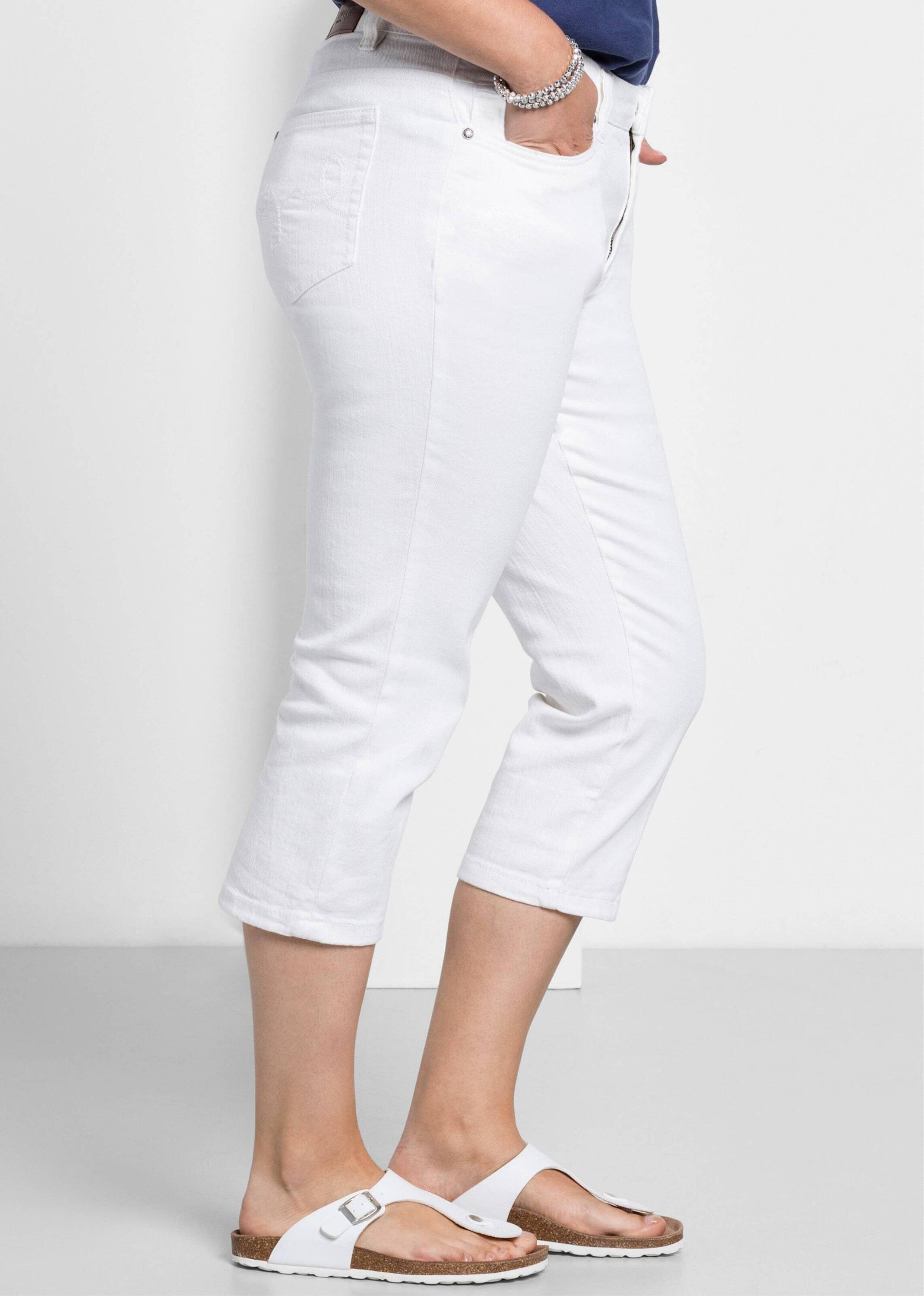Sheego Jeansshorts Caprijeans