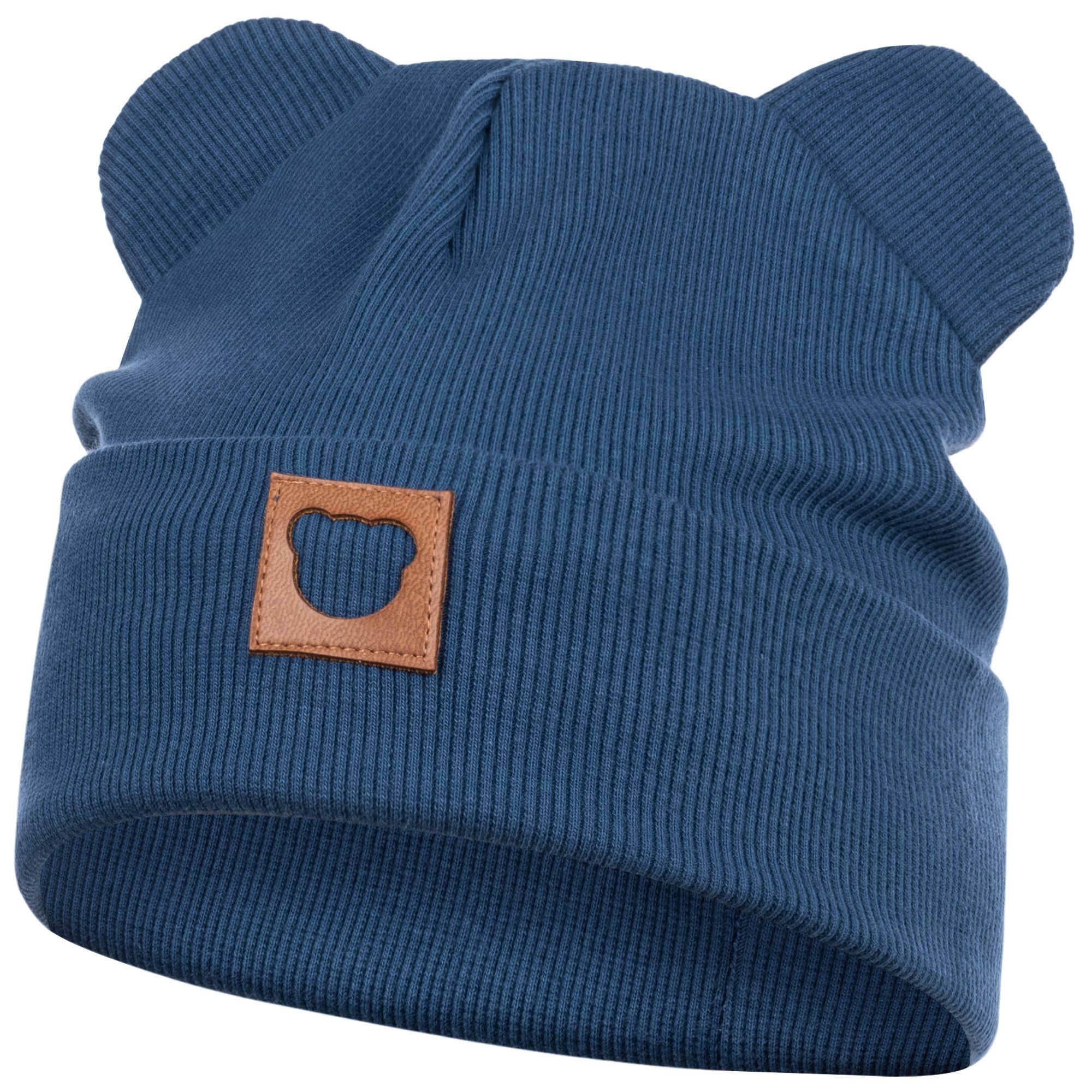 Smarilla Jerseymütze Übergangsmütze Baumwollmütze Beanie Bärenohren