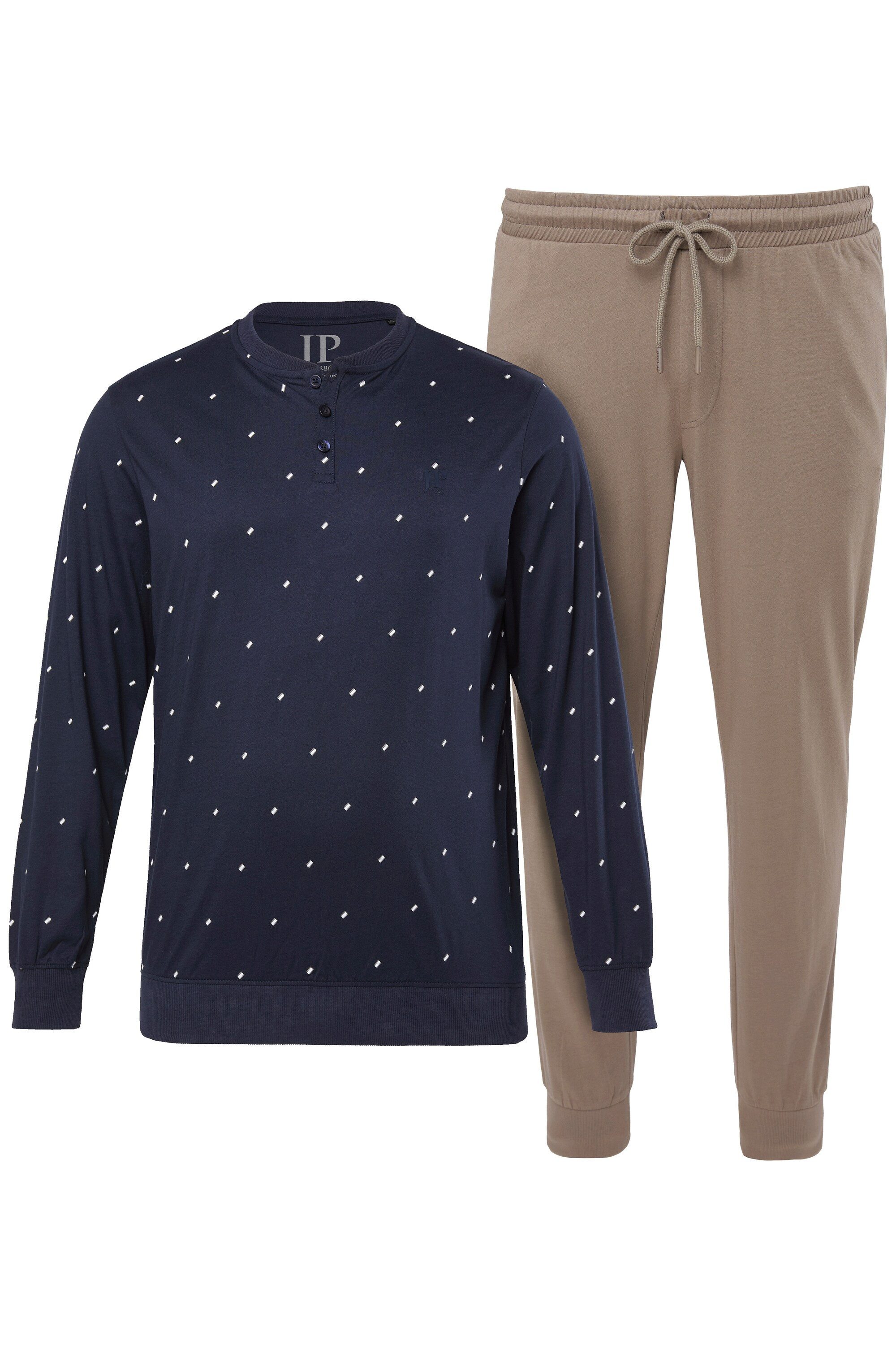 JP1880 Schlafanzug JP1880 Schlafanzug Homewear Bauchfit Zweiteiler günstig online kaufen