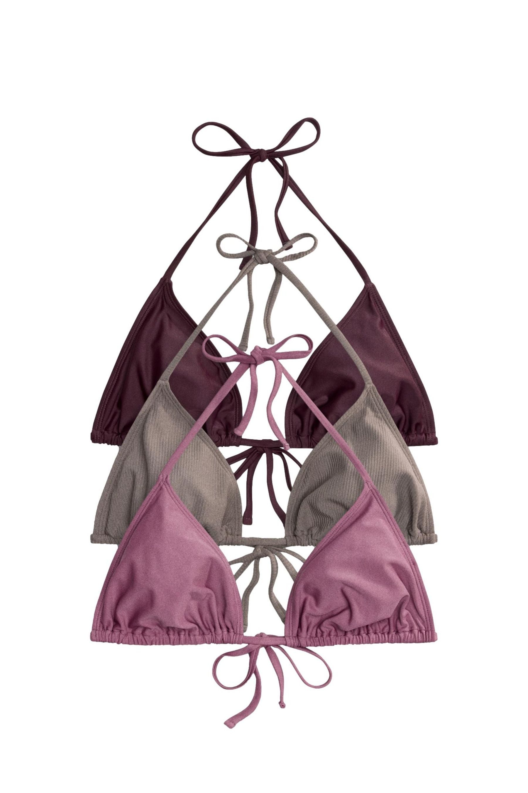 The Set Triangel-Bikini-Top The Set Triangel-Bikinitops zum Binden, 3er-Pac günstig online kaufen