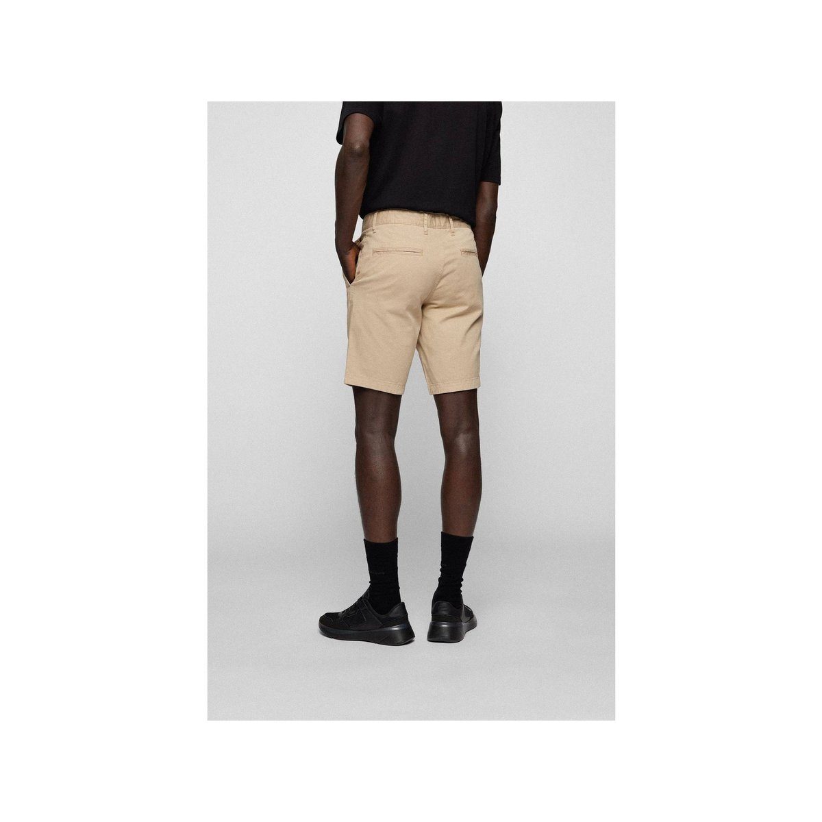 HUGO beige regular Shorts (1-tlg)
