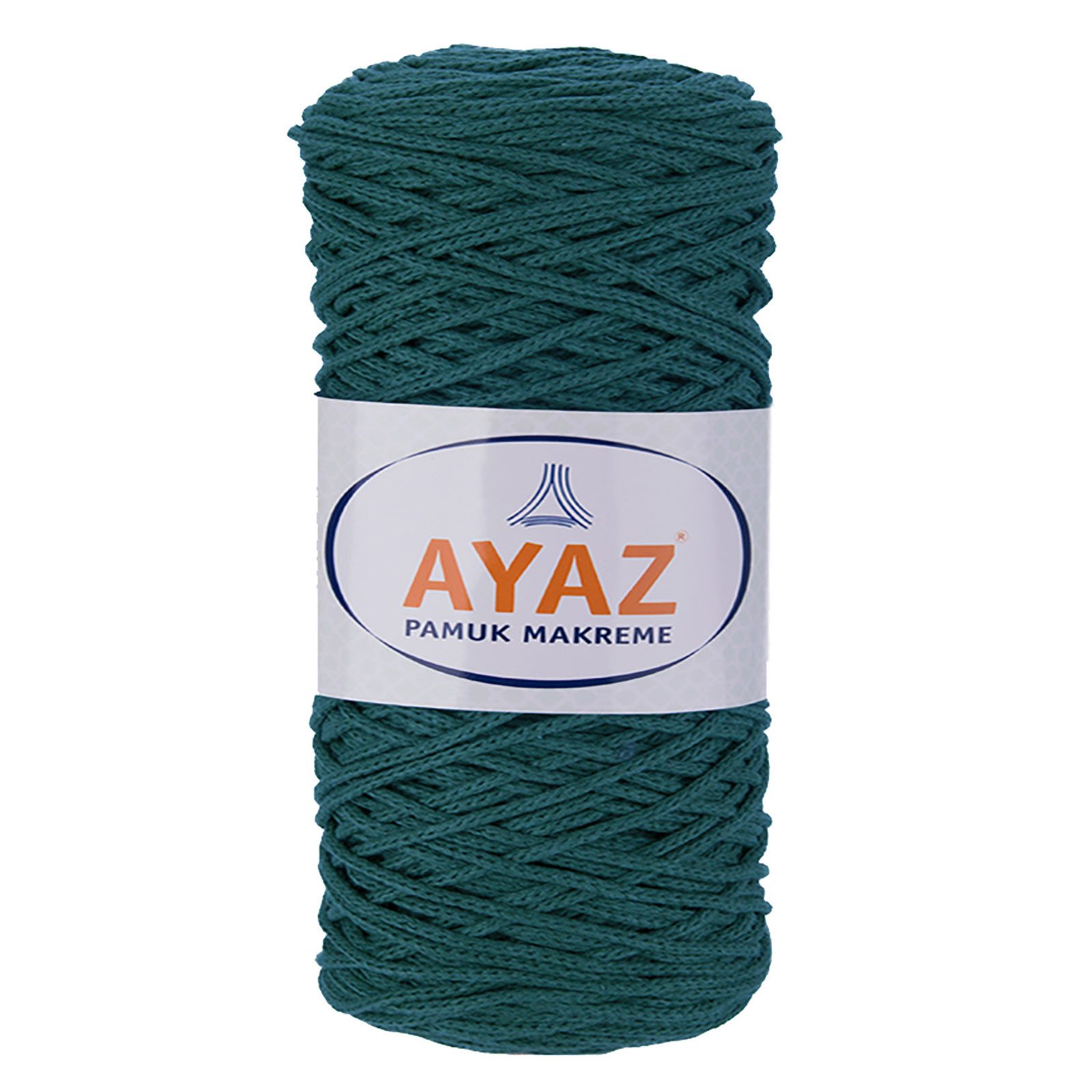 AYAZ 4 x 250g Strickgarn Pamuk Makrame Häkelwolle, 1328 dunkelpetrol