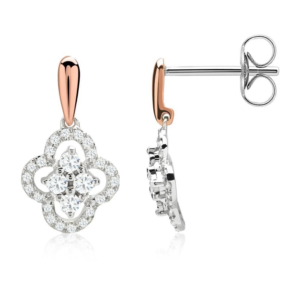 Unique Paar Ohrstecker Diamantohrschmuck...