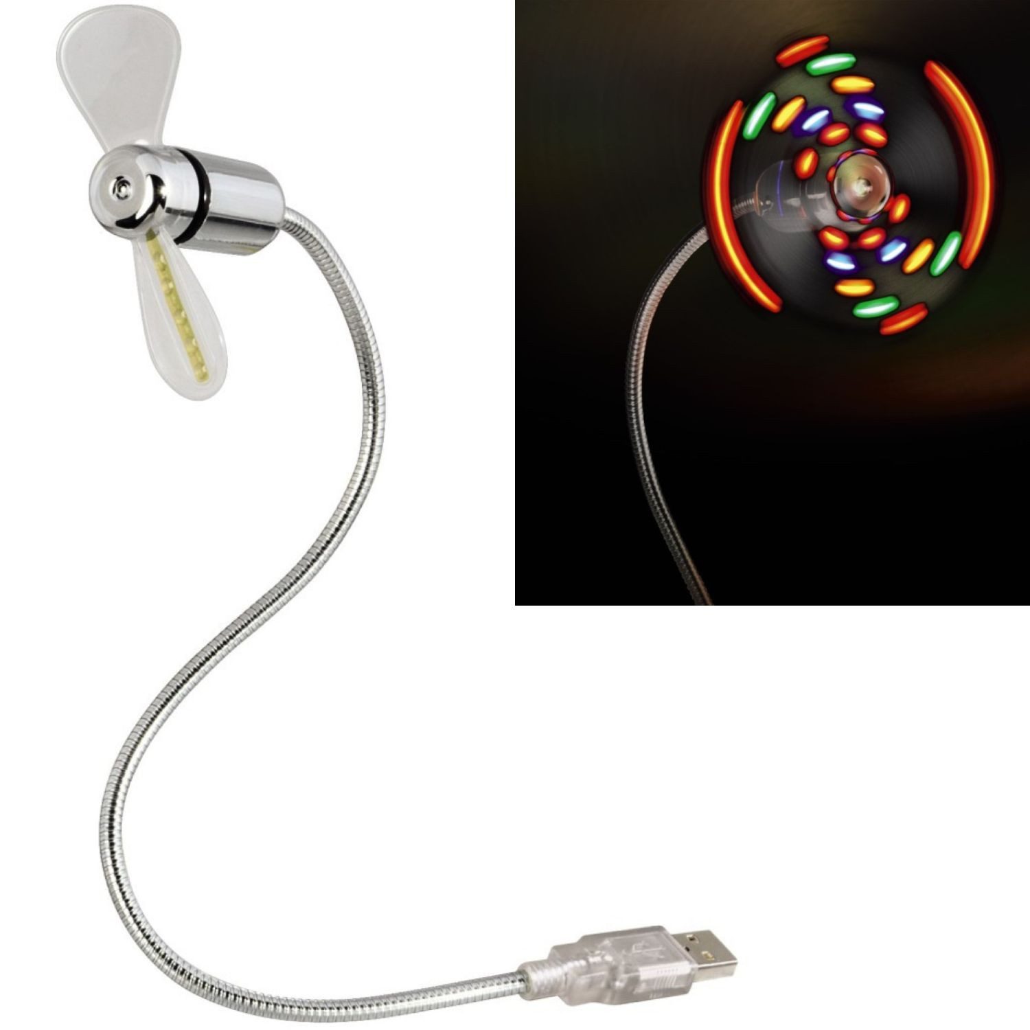 Hama Mini USB-Ventilator USB-Ventilator mit bunten LED Mini Lüfter günstig online kaufen