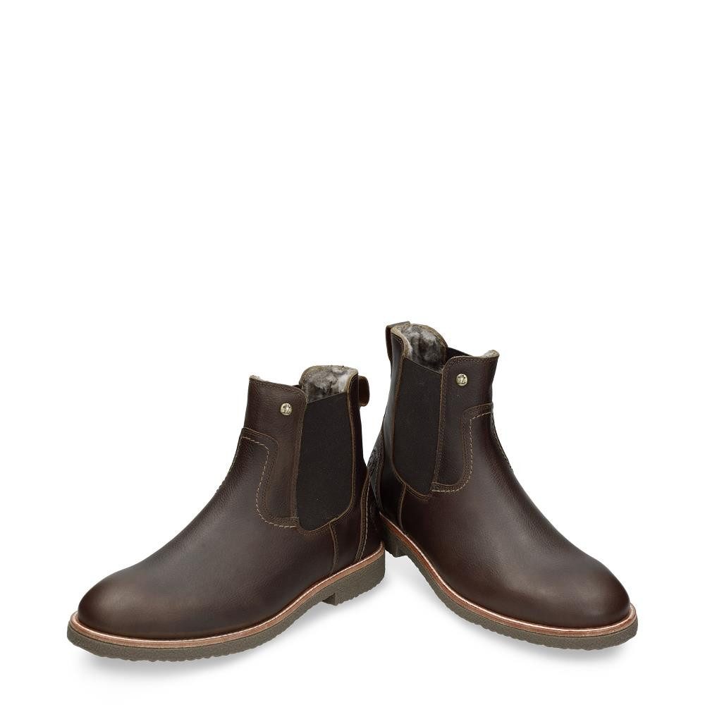 Panama Jack Garnock Igloo C3 Chelseaboots Schlupfboots, Winterstiefel mit Lammfellfutter, waterproof