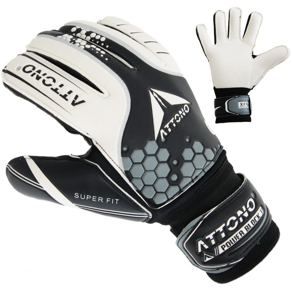 ATTONO Torwarthandschuhe ATTONO Torwarthandschuhe Power Block II Fingersave Torwart Handschuhe