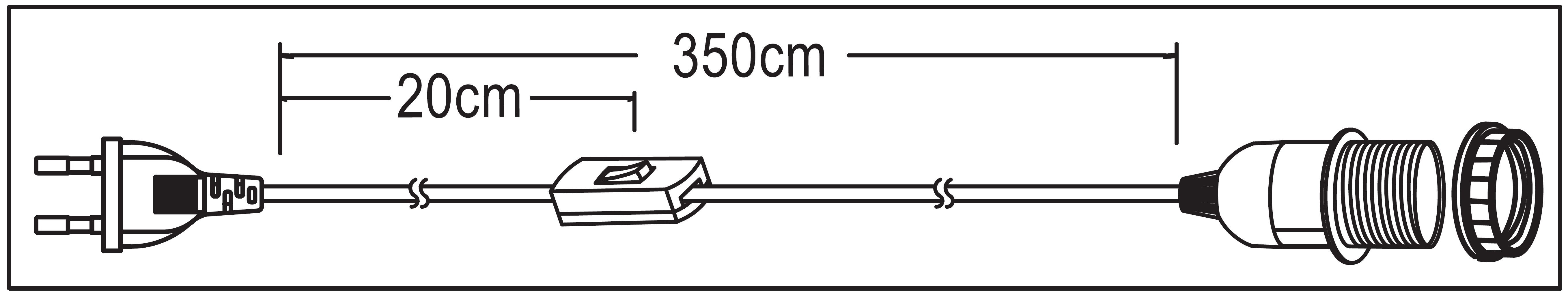 TRANGO LED Pendelleuchte, 3er Pack 1011-350W Lampenfassung mit ON/OFF Schalter - E27 Fassung weiß mit 3,5m Netzkabel I Schraubring I Schalter, Lampenaufhängung I Pendelleuchte I Hängeleuchte