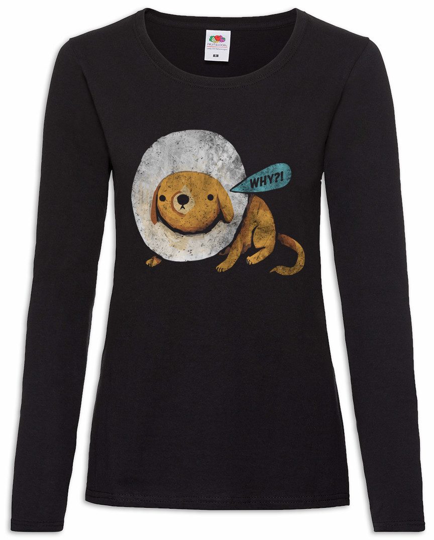 Urban Backwoods Langarmshirt Cone Dog Why Damen Langarmshirt Deutscher Schäferhund Hund Tierarzt (1-tlg) Hunde Dog Dogs Dawg