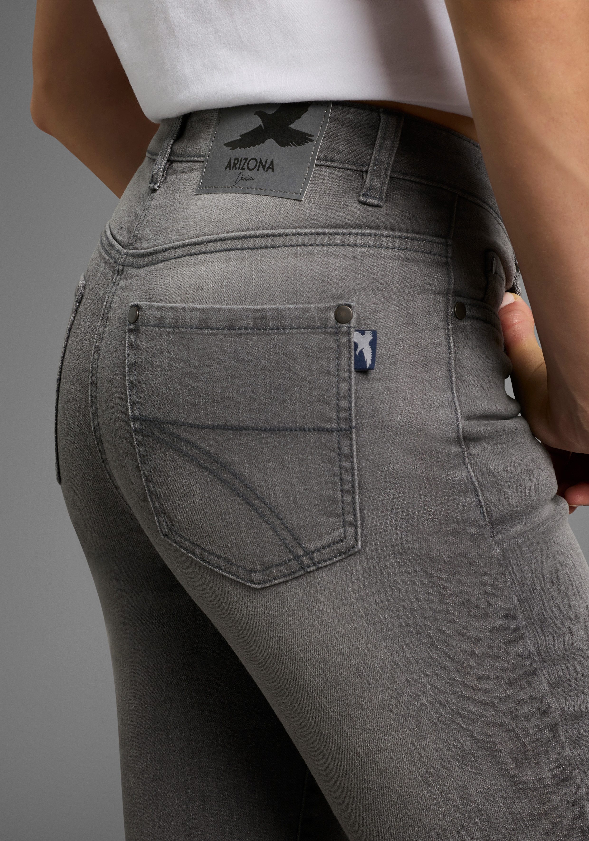 Arizona Bootcut-Jeans hohe Leibhöhe