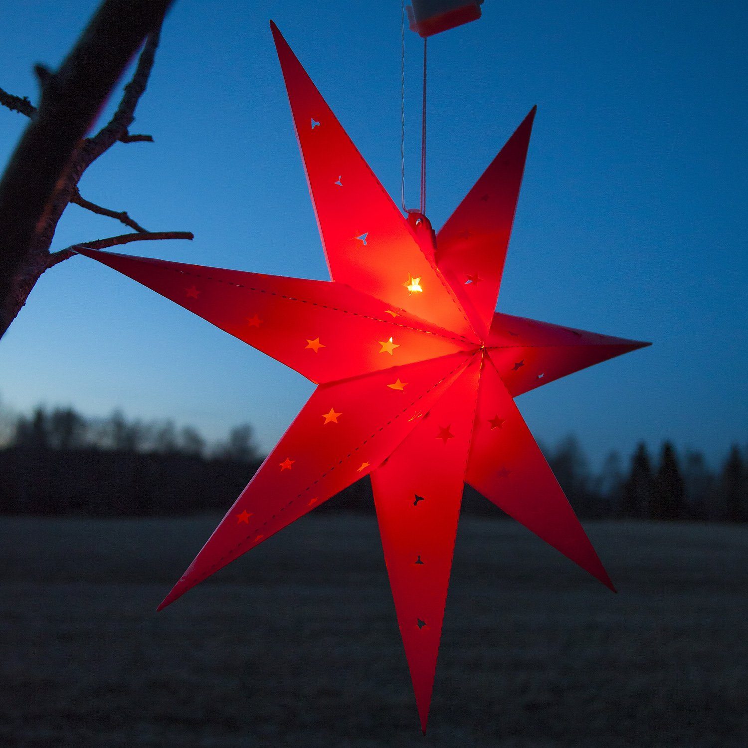 STAR TRADING LED-Stern für außen LED Stern Alice Leuchtstern hängend 60cm B günstig online kaufen