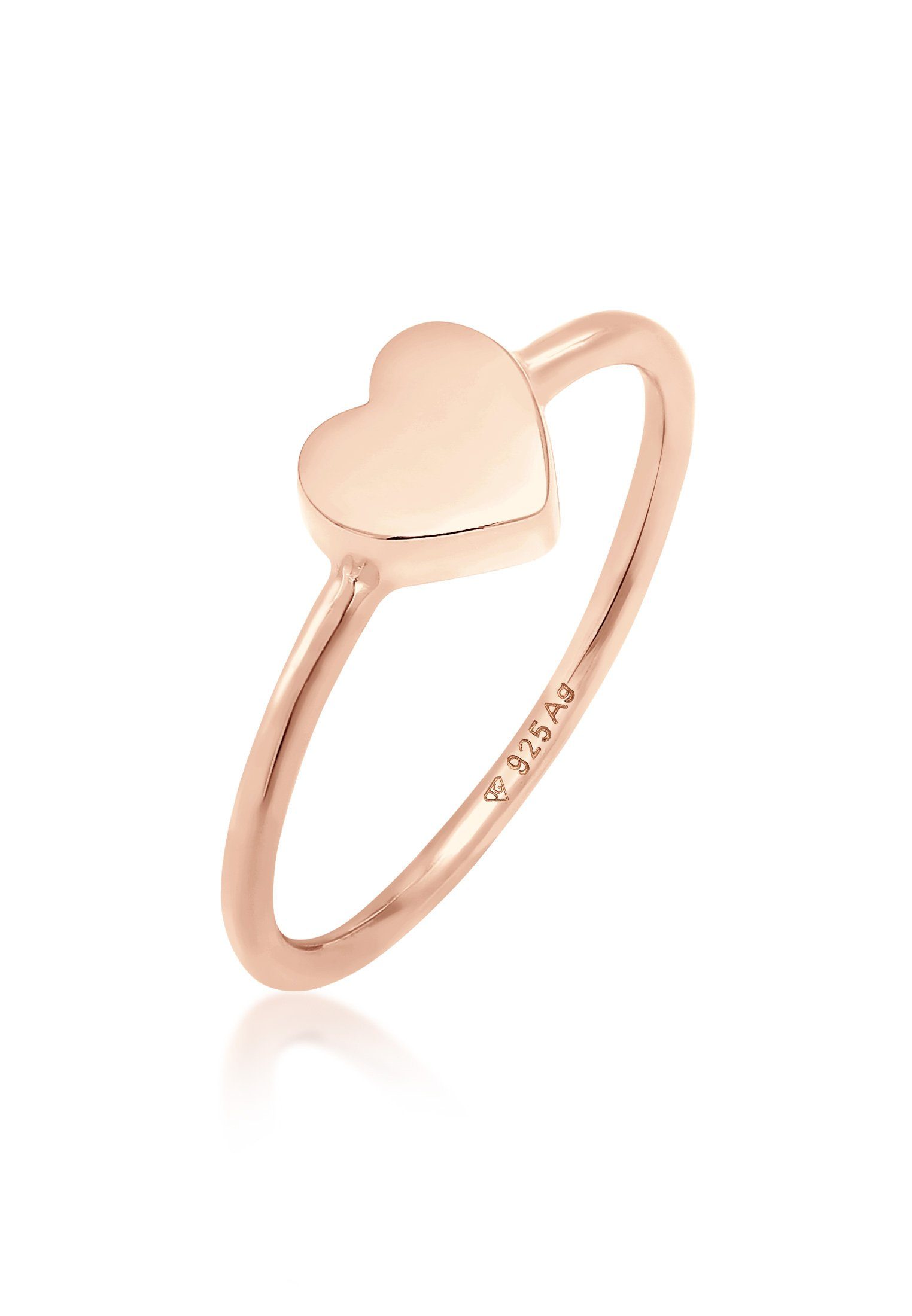 Elli Fingerring Herz Liebe Valentinstag Zeitlos 925 Silber, Herz günstig online kaufen