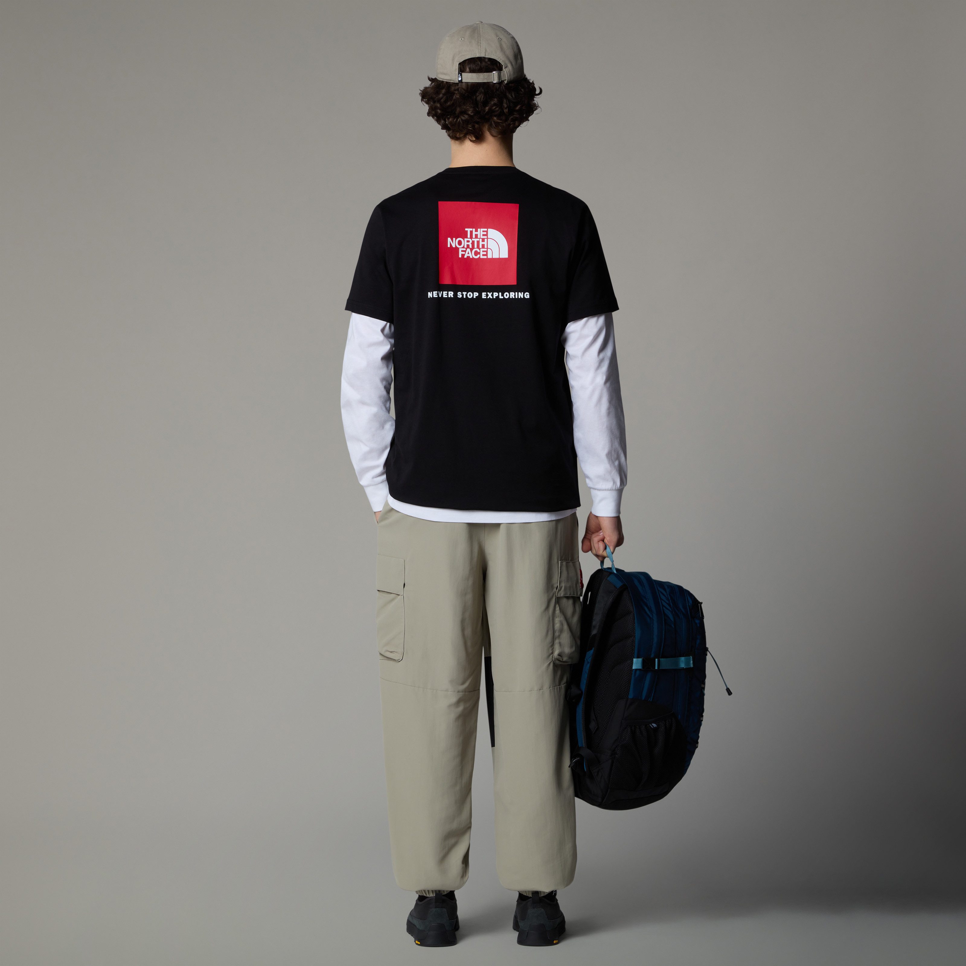 The North Face T-Shirt NSE Box T-Shirt für Herren klassischer Rundhalsausschnitt, kurze Ärmel, mit Logodruck