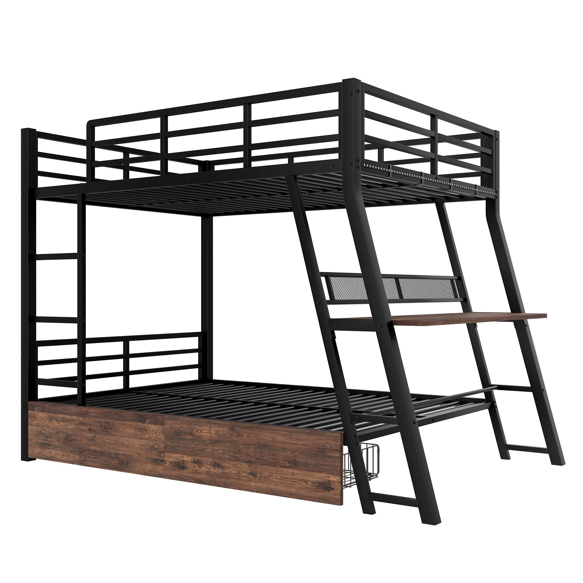 BlingBin Hochbett (1-St., mit Schreibtisch, LED-Beleuchtung, 2 Schubladen u günstig online kaufen