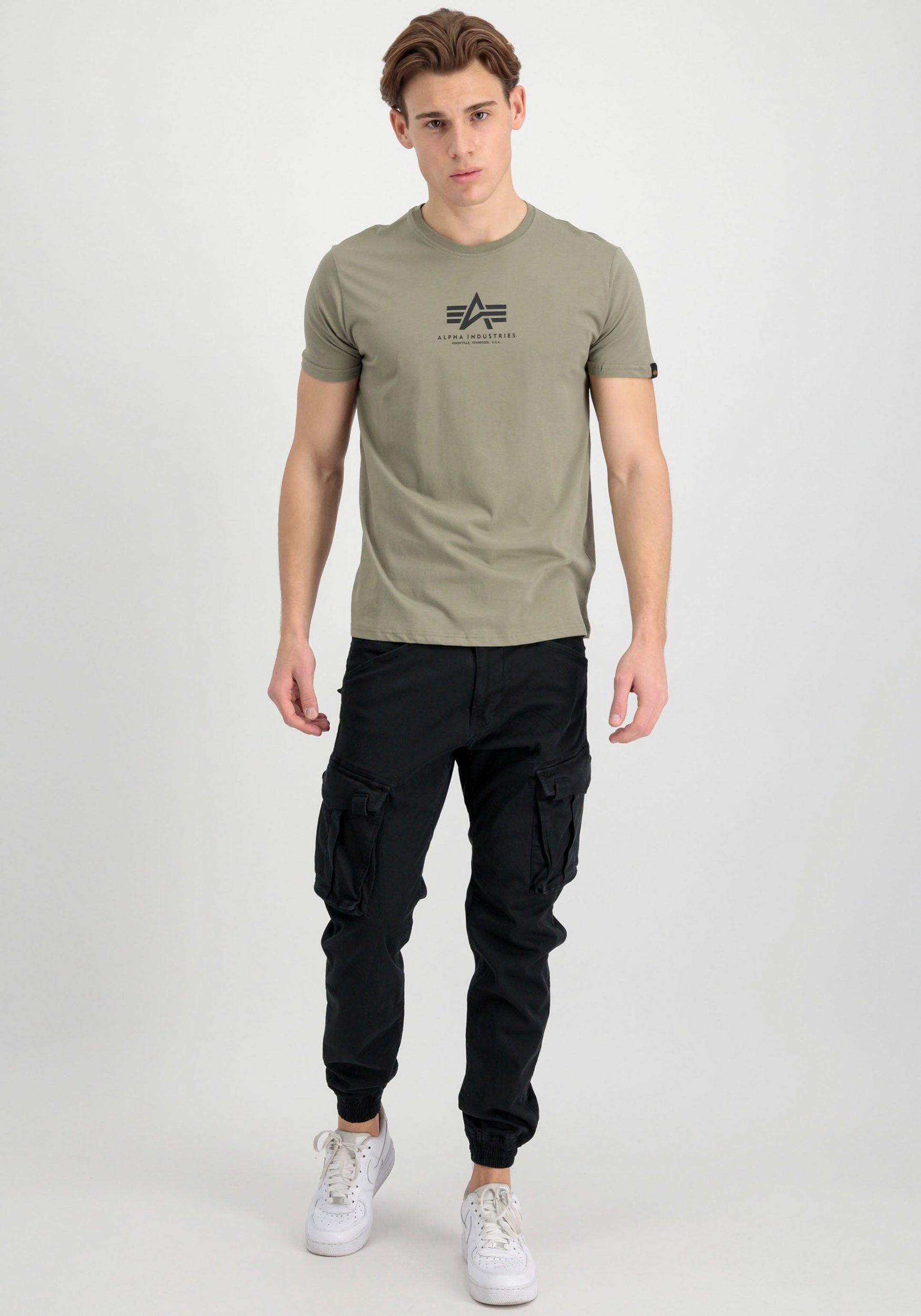 ML Alpha Basic Rundhalsshirt olive T Industries