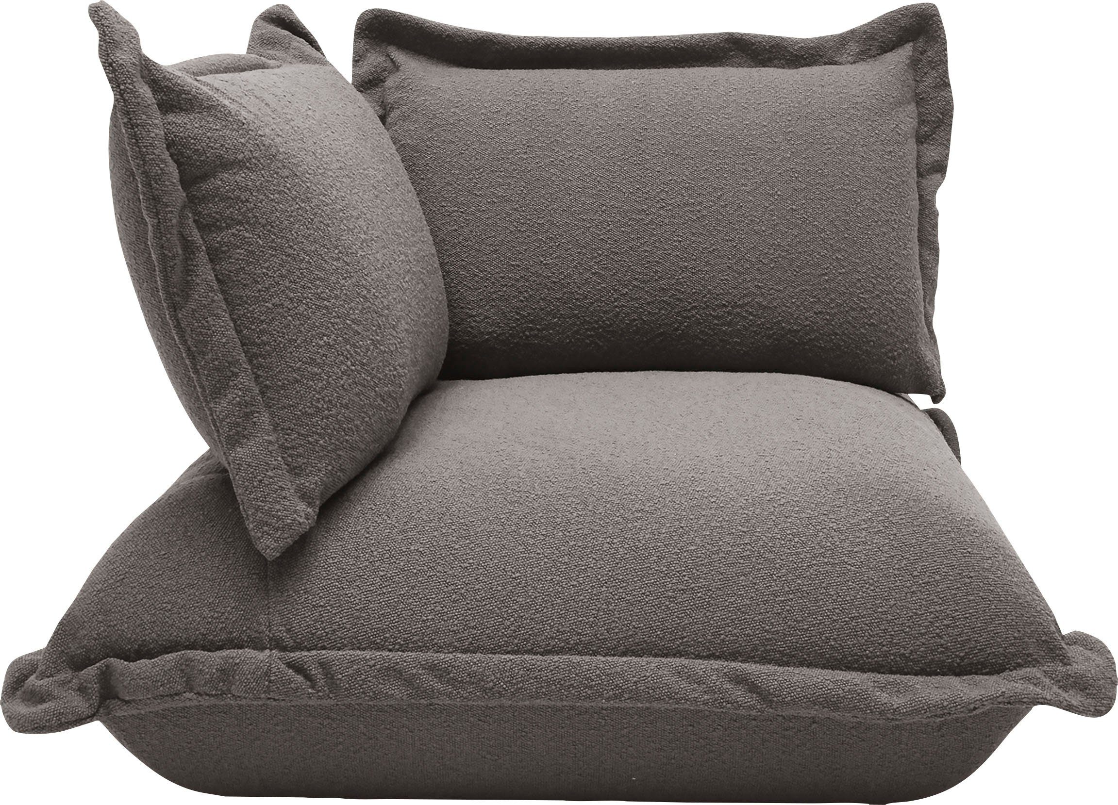 TOM TAILOR HOME Sofa-Eckelement Cushion, Kaltschaumpolsterung Kissenlook, softer mit im lässigen