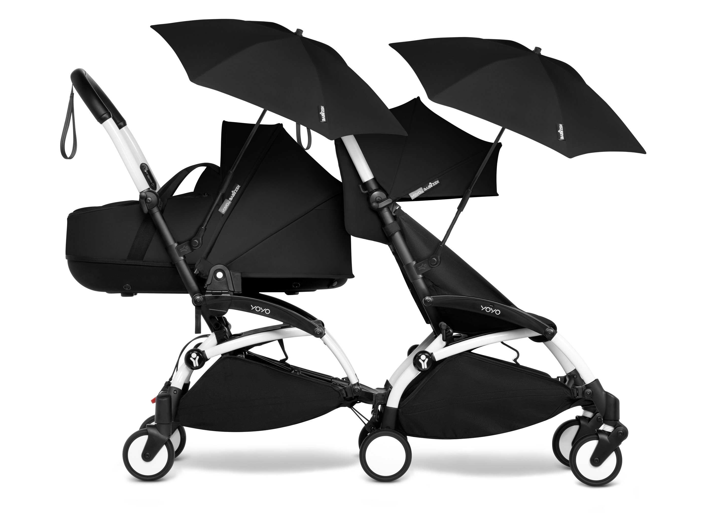 BABYZEN Kinderwagenschirm Sonnenschirm / Regenschirm für YOYO das Gestell Black