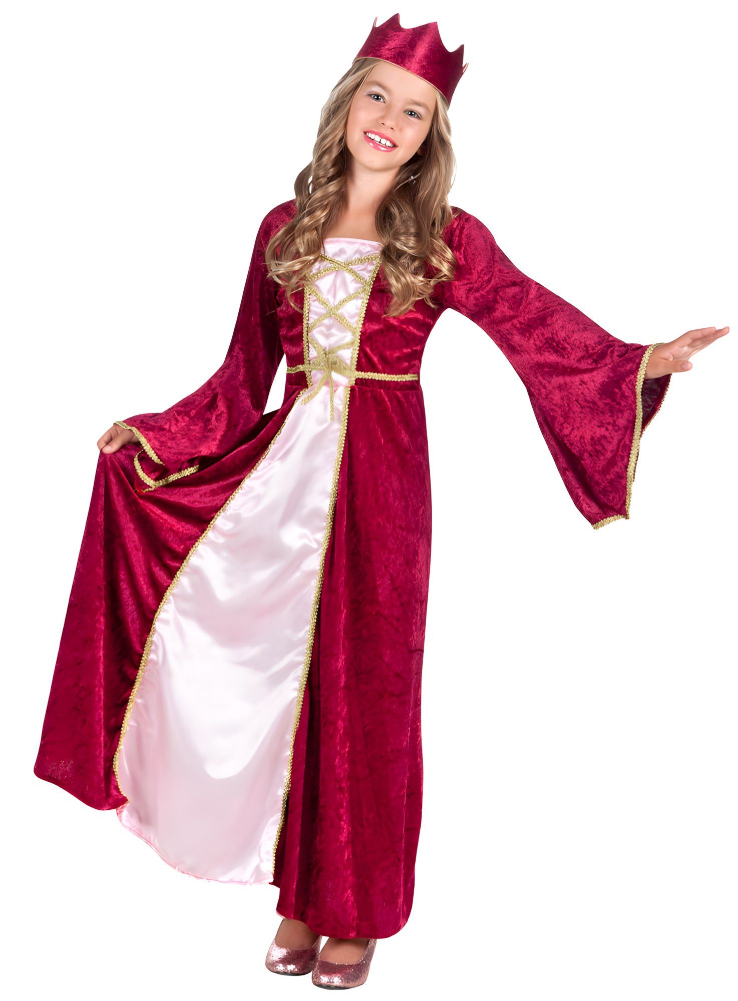 Boland Prinzessin-Kostüm Renaissance Königin Kinderkostüm, Weniger Kitsch, mehr Stil: Märchenprinzessin für Kinder
