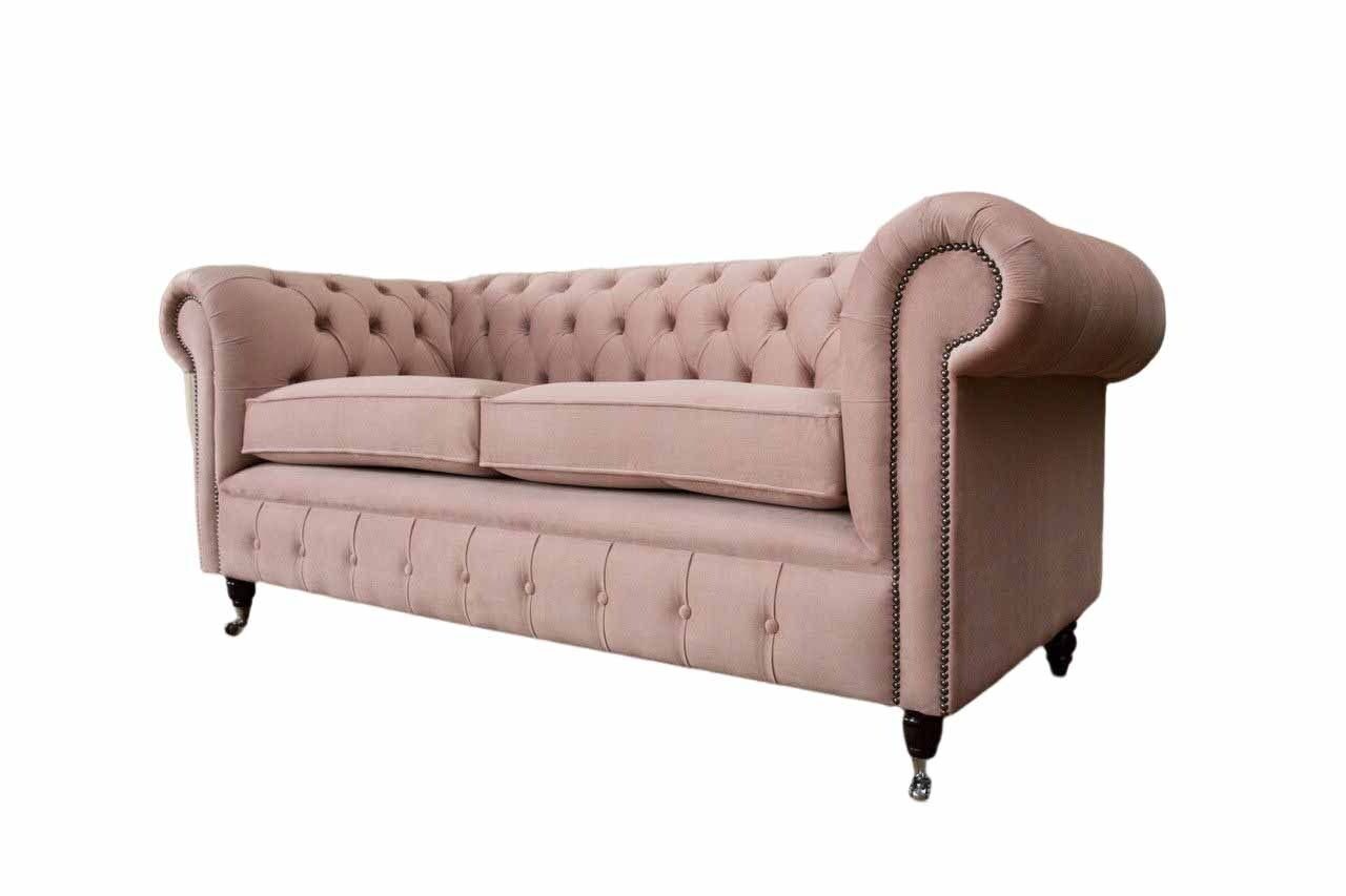 JVmoebel Sofa Luxus 2 Chesterfield, Sitzer Textil Couch Made Polster Europe In Stoff Sofa