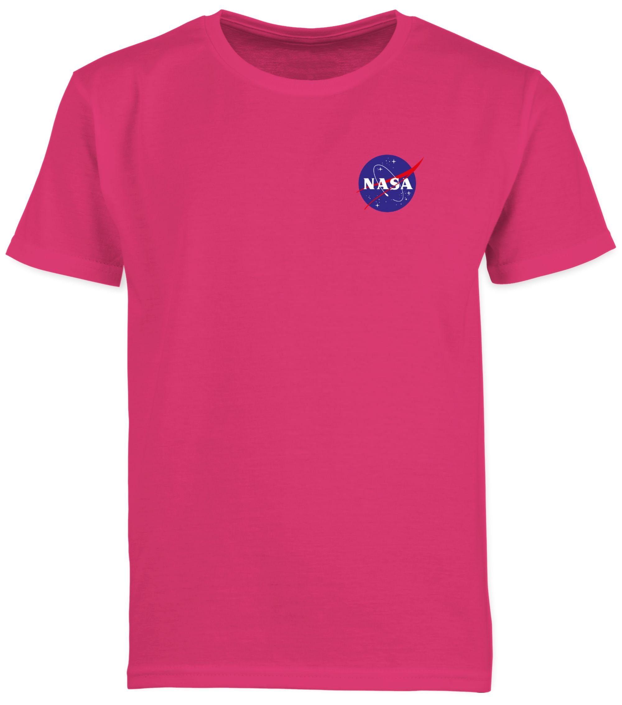 Fuchsia Weltall NASA Shirtracer X T-Shirt Space Logo Merchandise Weltraum Weltraum 03