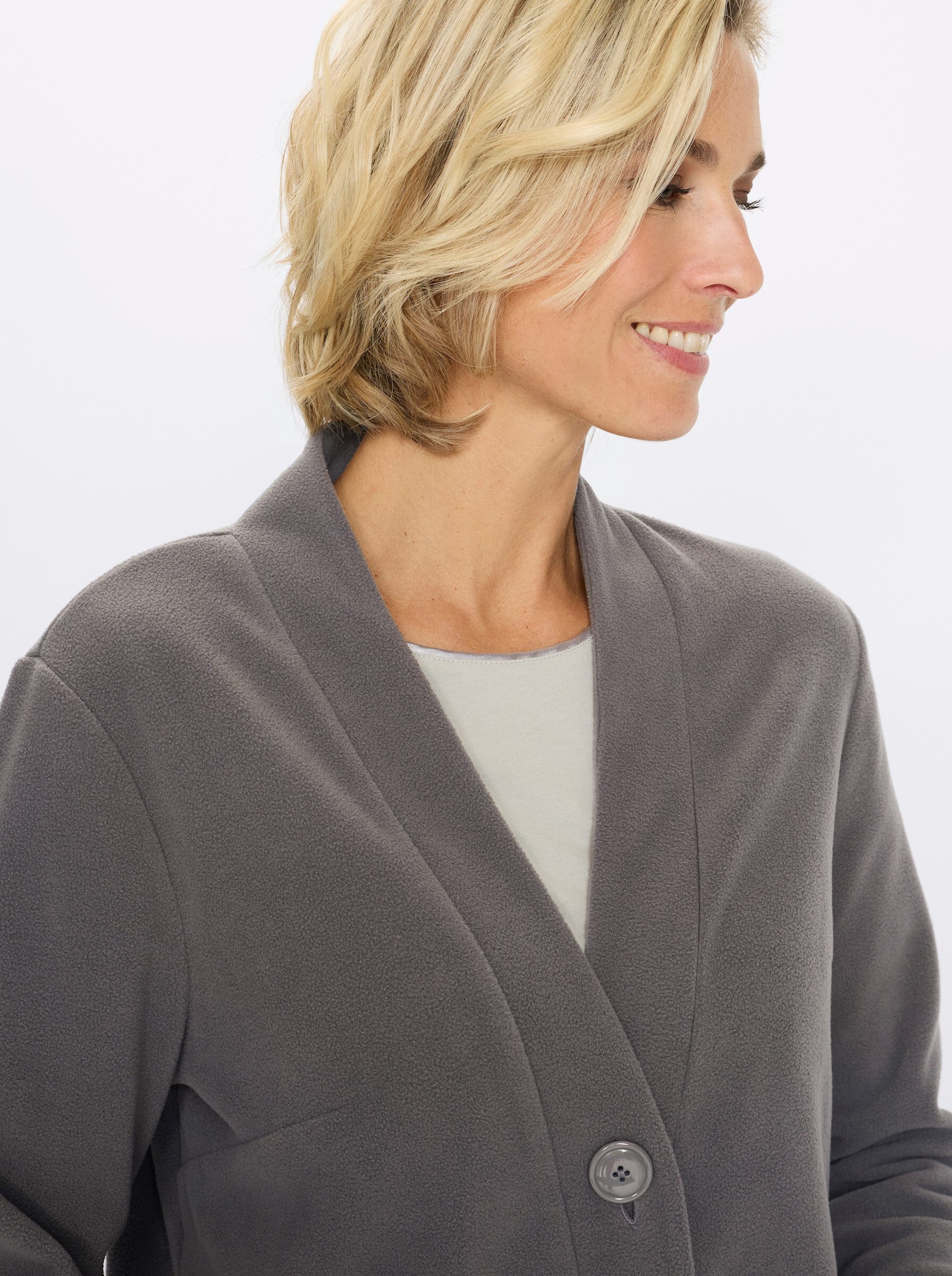 Sieh an! Fleecejacke Fleece-Jacke Langarm – Bild 4 von 5