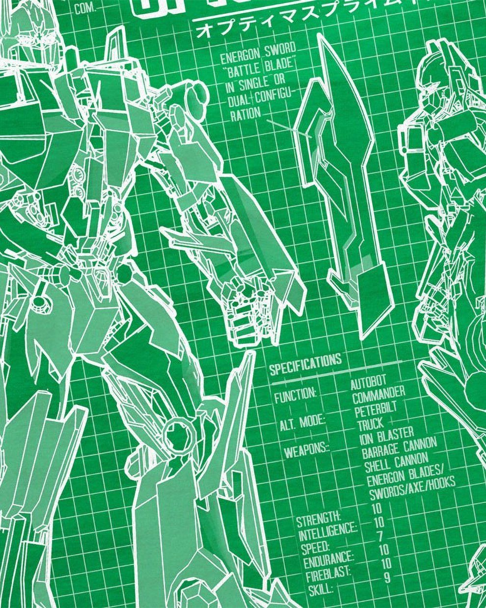 style3 T-Shirt Optimus Prime blaupause autobot günstig online kaufen