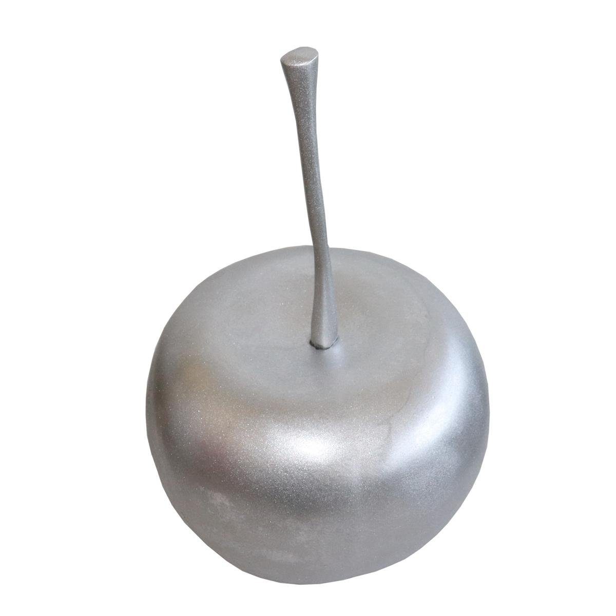 440s Dekoobjekt 440s Deko Kirsche silberfarben matt ca. 16 cm D (Stück)