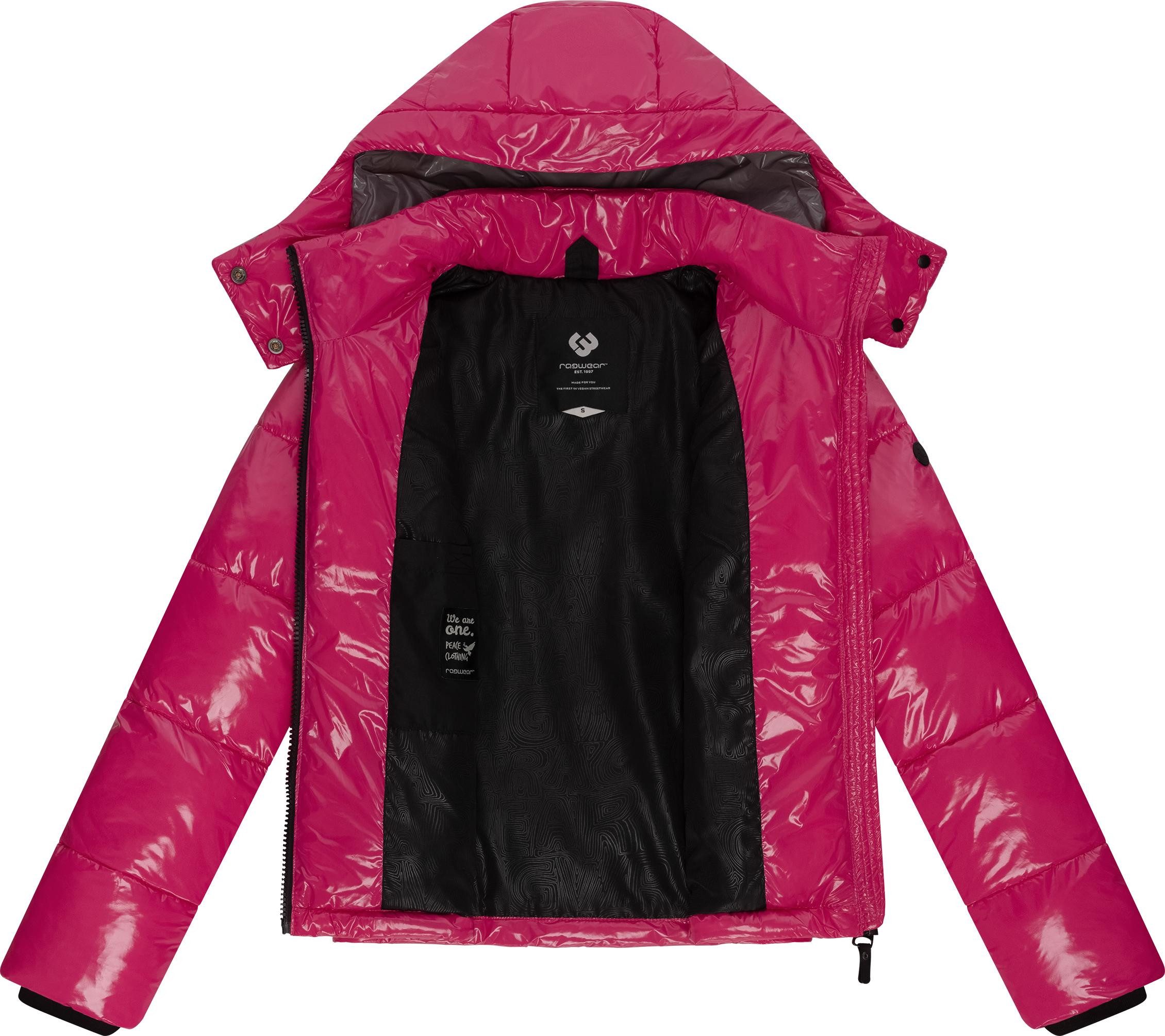 Ragwear Steppjacke Roobie super stylische, gänzende Damen Winterjacke