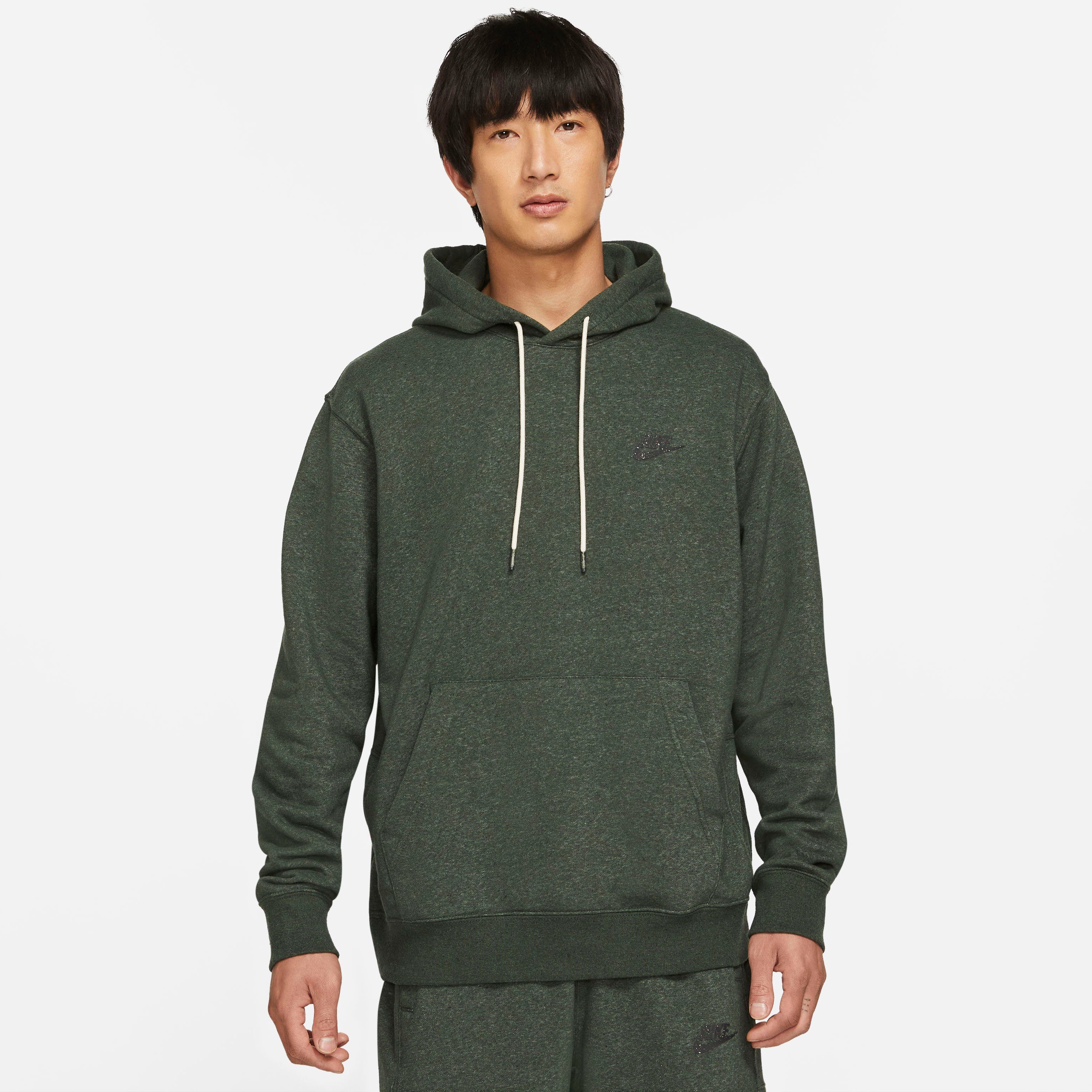 mens green pullover hoodie
