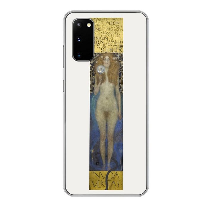 MuchoWow Handyhülle Nuda veritas - Gustav Klimt Phone Case Handyhülle Samsung Galaxy S20 Silikon Schutzhülle