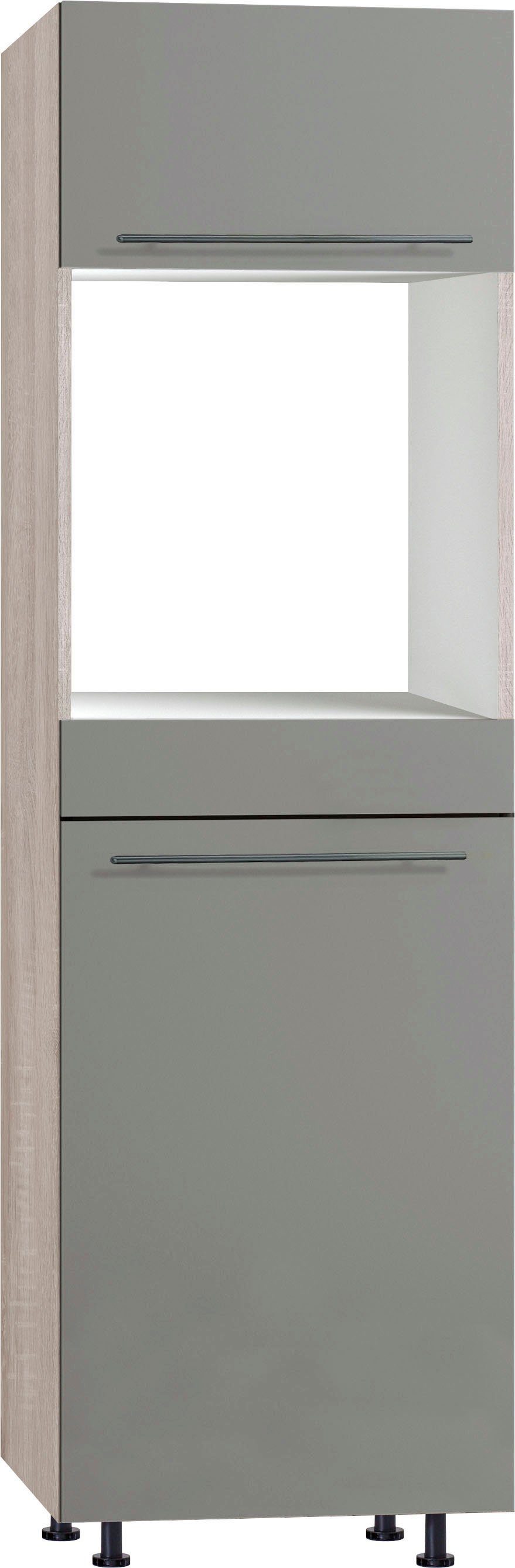 OPTIFIT Backofenumbauschrank Bern 60 cm breit, 212 cm hoch, mit höhenverstellbaren Stellfüßen