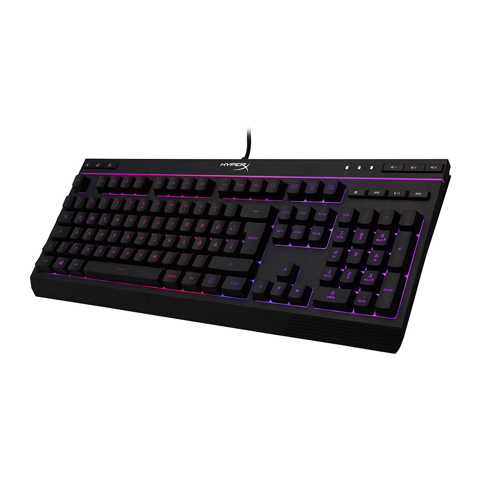 HyperX Alloy Core PC-Tastatur (114 Tasten, Multimediatasten, LED-Beleuchtung)
