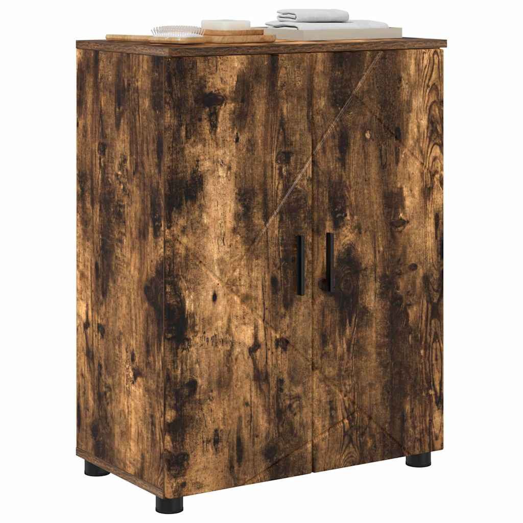 vidaXL Badezimmerspiegelschrank Badezimmer Schrank Räuchereiche 60 günstig online kaufen