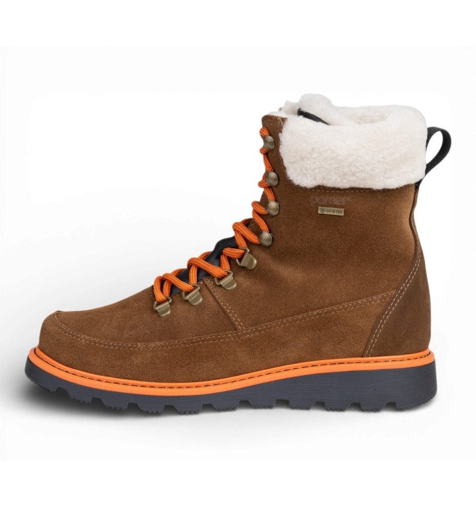 Pomar PÄIVI GTX (Suedeleder, wasserdicht, Lammfell gefüttert) braun Damen Winterstiefel