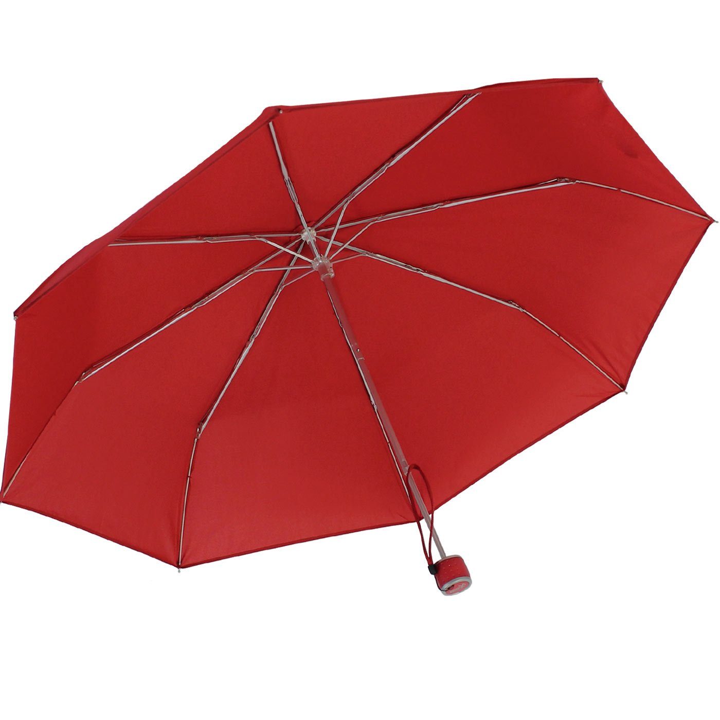 Ultra Dach mit Mini - großem dunkel-rot iX-brella leicht, elegant - Light Taschenregenschirm extra