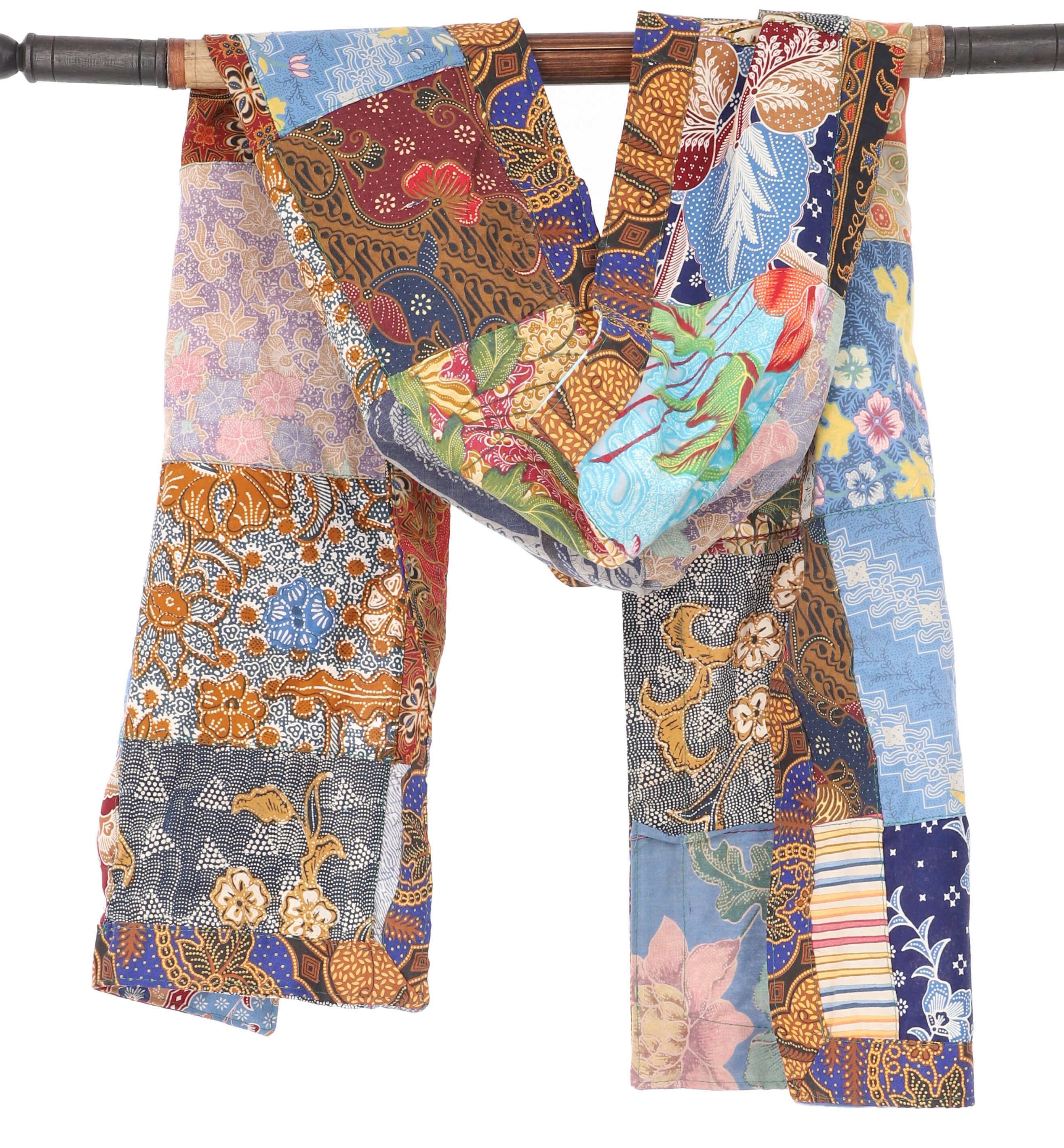 Guru-Shop Halstuch Unikat upcycling Baumwoll Patchworkschal,..