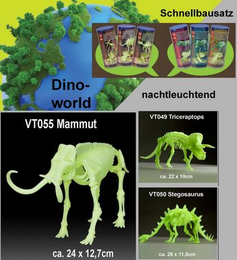 Edu-Toys Experimentierkasten Dinosaurierbausätze nachtleuchtend, (VT055 Mammut-tlg)