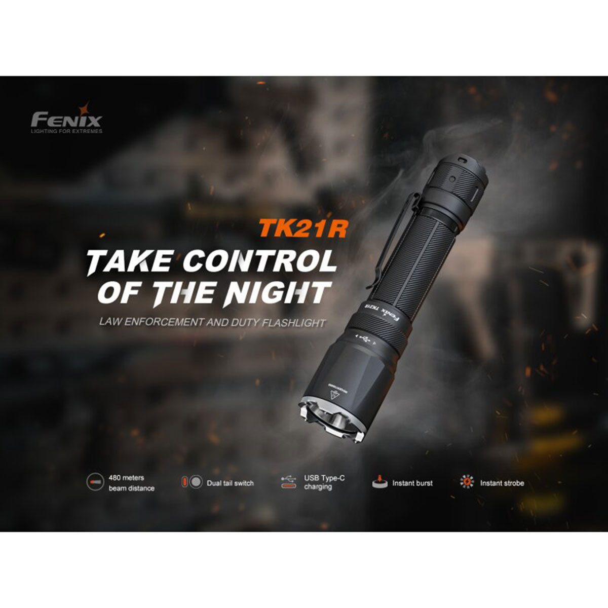 Fenix LED Taschenlampe TK21R 3600 Lumen - Taktische LED Taschenlampe