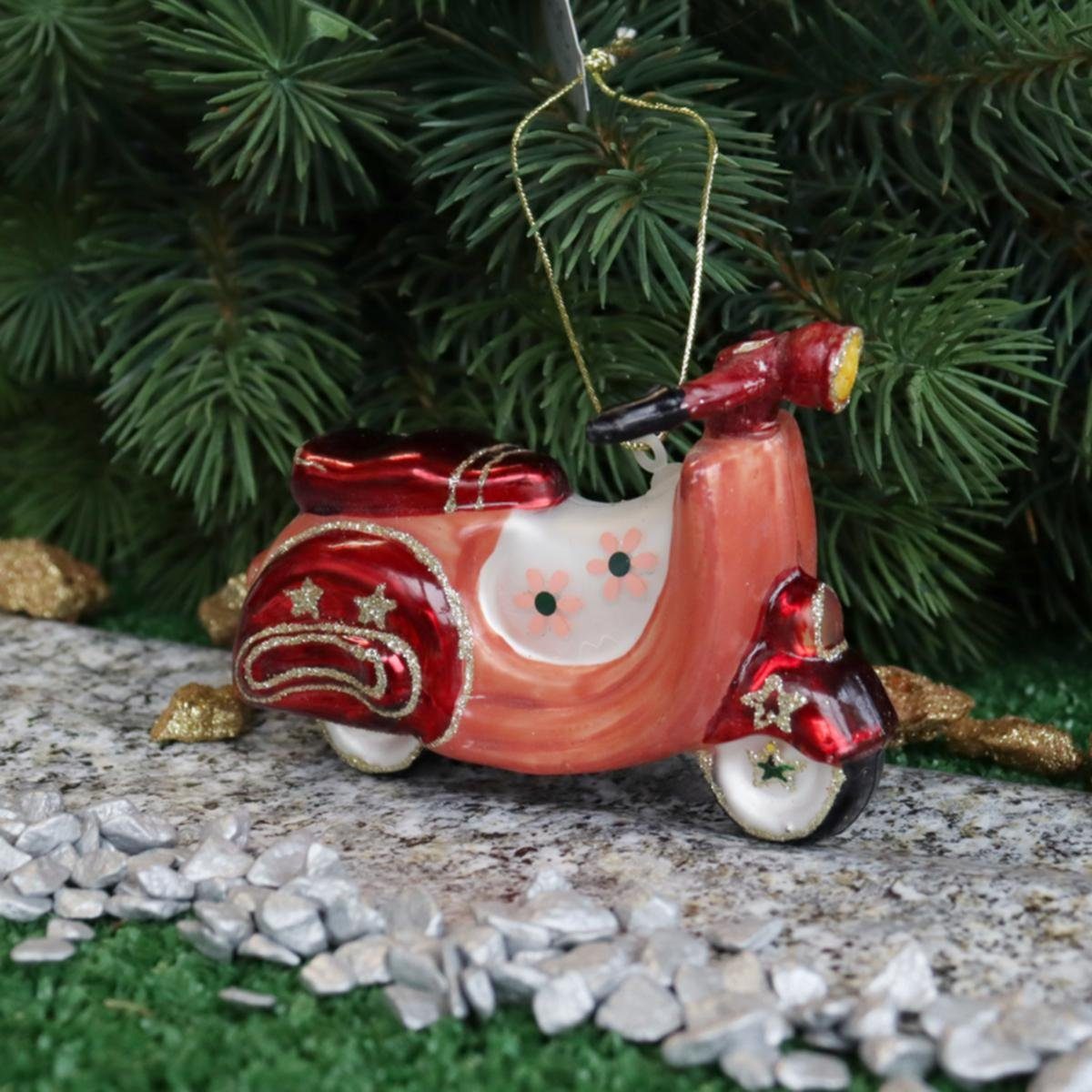 INGE-GLAS® Christbaumschmuck INGE-GLAS® Motorroller (1-tlg) Weihnachts-Hänger