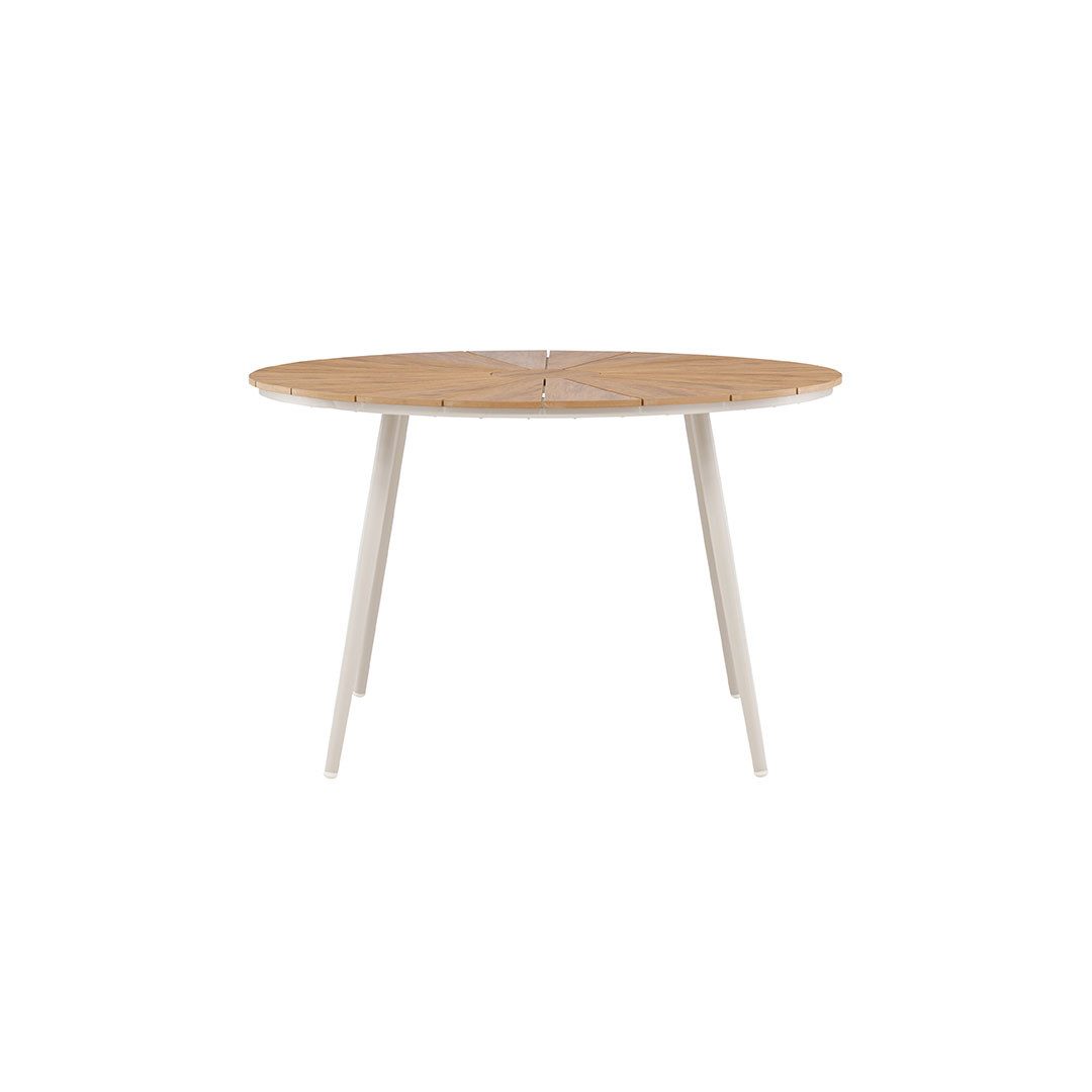 ebuy24 Gartentisch San Vito Gartentisch Ø120cm beige.