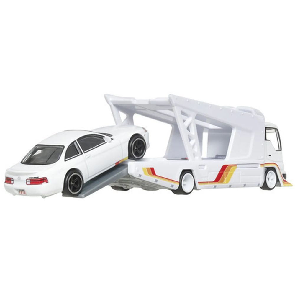 Hot Wheels Spielzeug-Rennwagen Toyota Soarer + Kousoku Hauler Hot Wheels Team Transport Fahrzeuge